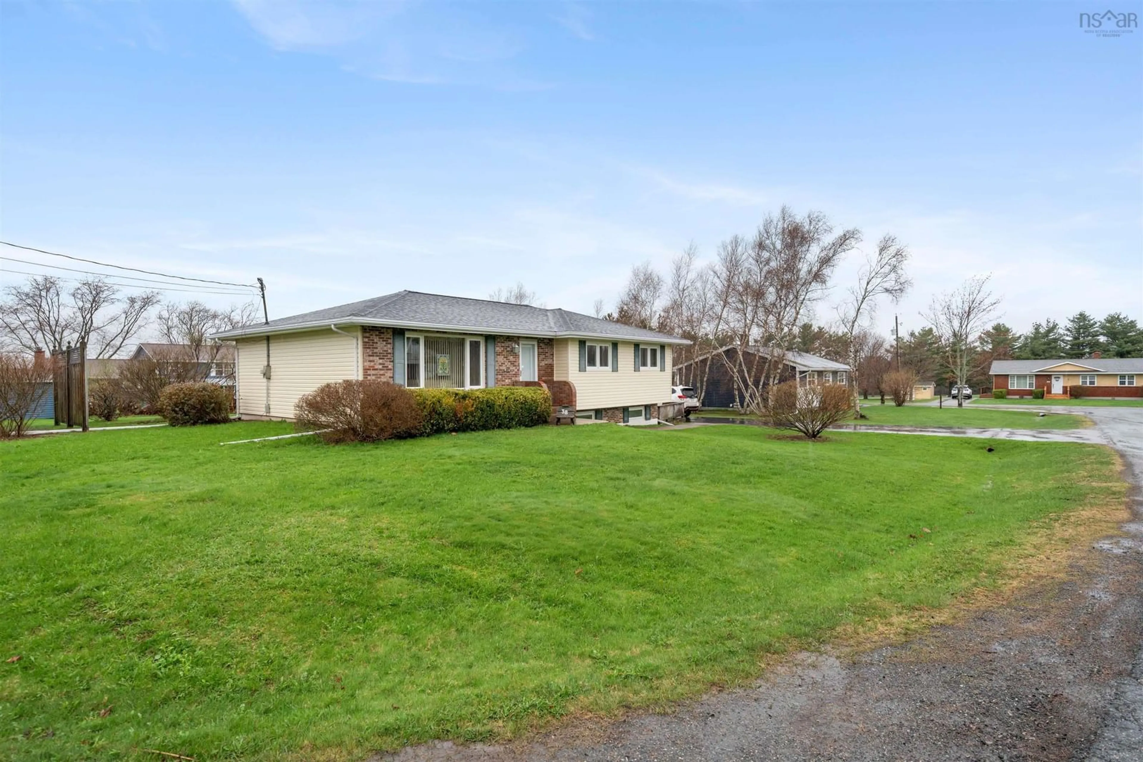 A pic from outside/outdoor area/front of a property/back of a property/a pic from drone, water/lake/river/ocean view for 38 Oakridge Terr, Pictou Nova Scotia B0K 1H0