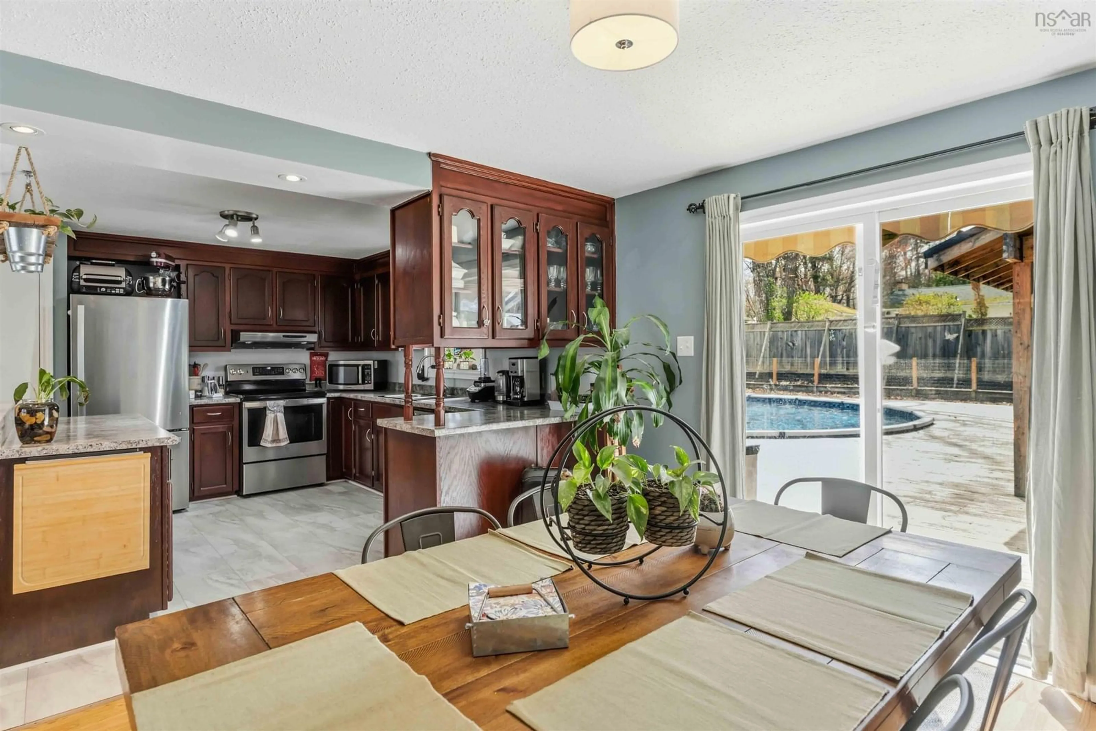 Open concept kitchen, ceramic/tile floor for 904 Carol St, Greenwood Nova Scotia B0P 1R0