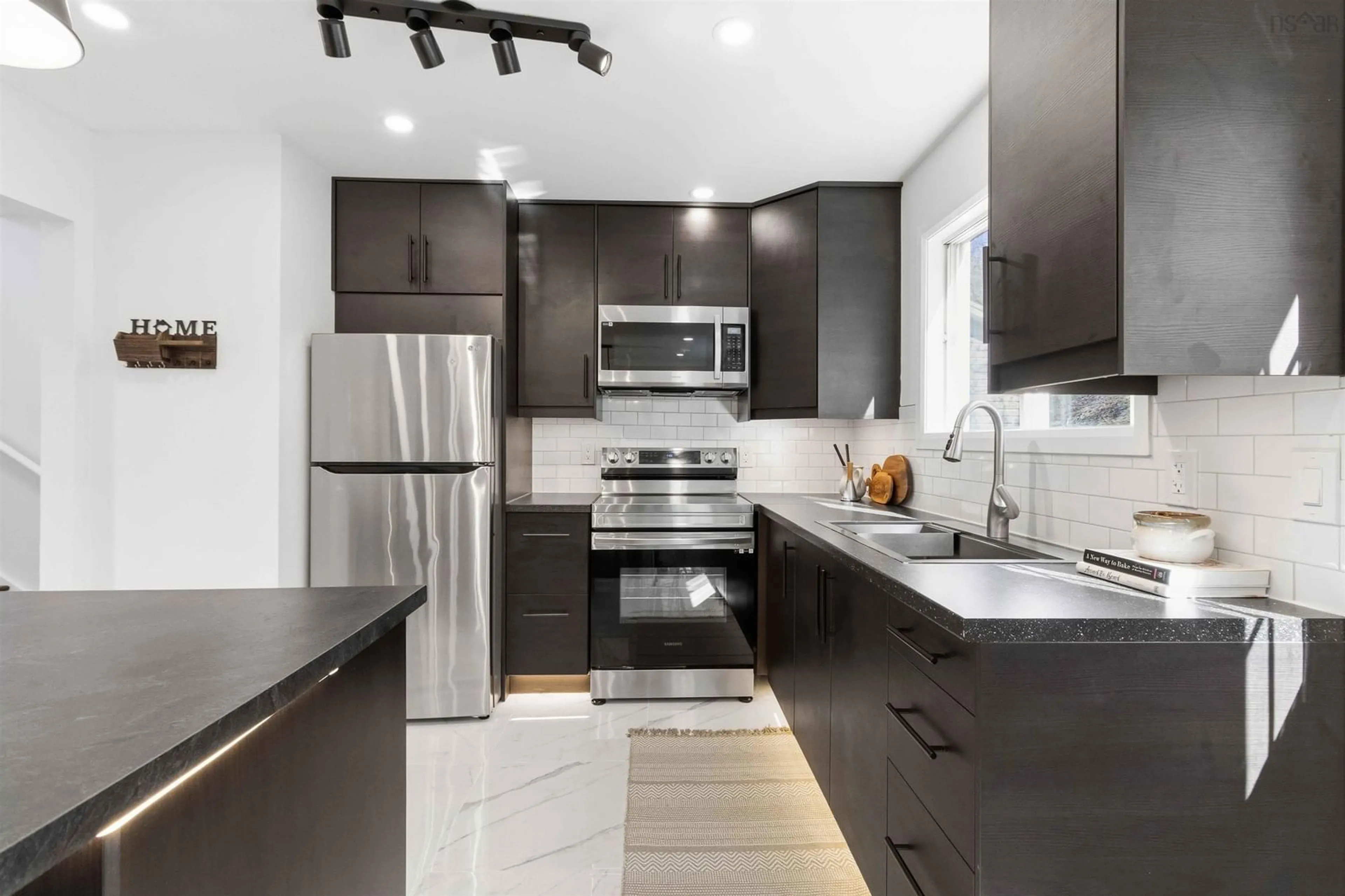 Contemporary kitchen, ceramic/tile floor for 41A Mountain Ave, Dartmouth Nova Scotia B2X 1G2