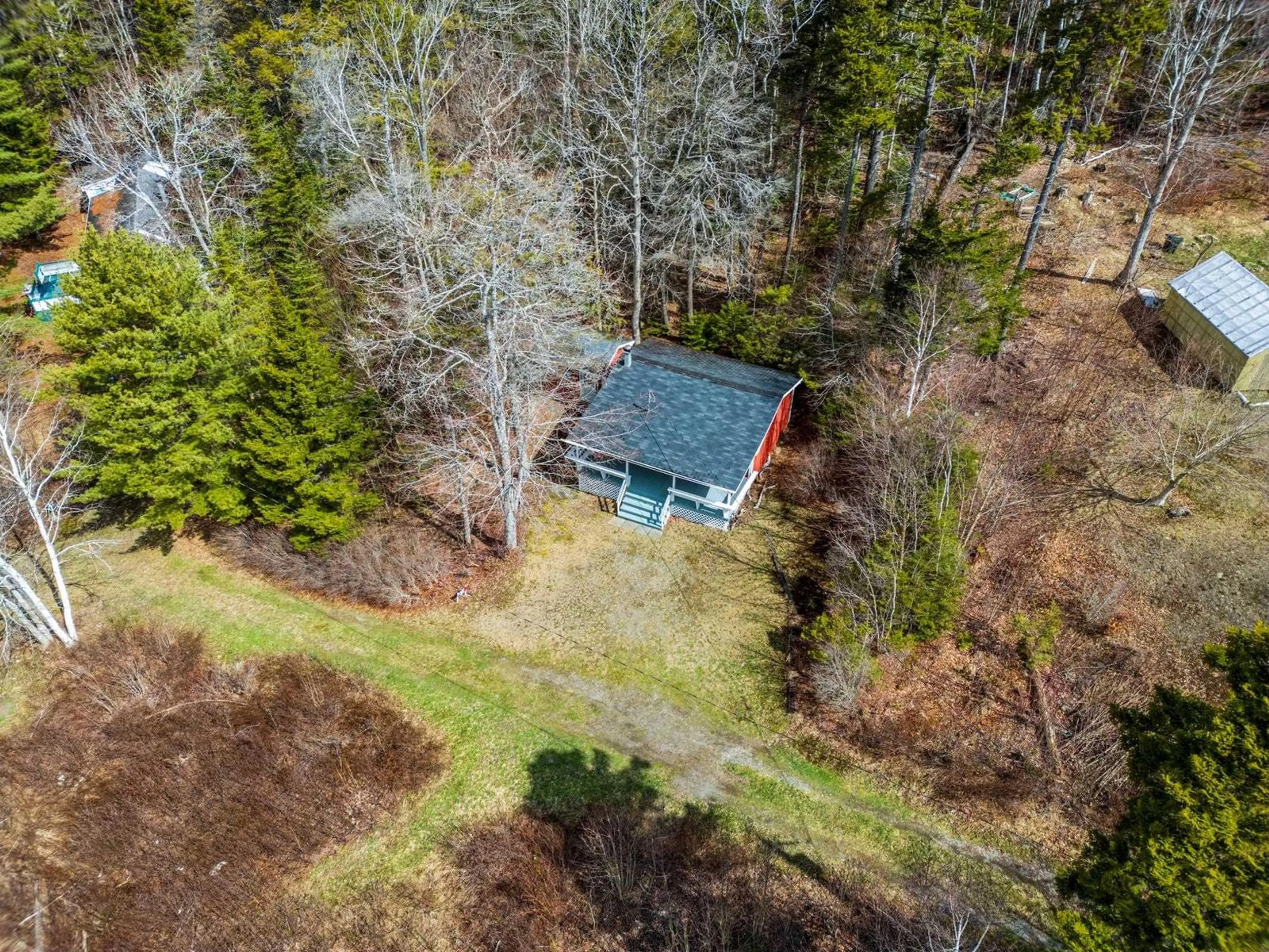 A pic from outside/outdoor area/front of a property/back of a property/a pic from drone, forest/trees view for 536 F Comeau Rd, St. Joseph Nova Scotia B0W 1M0