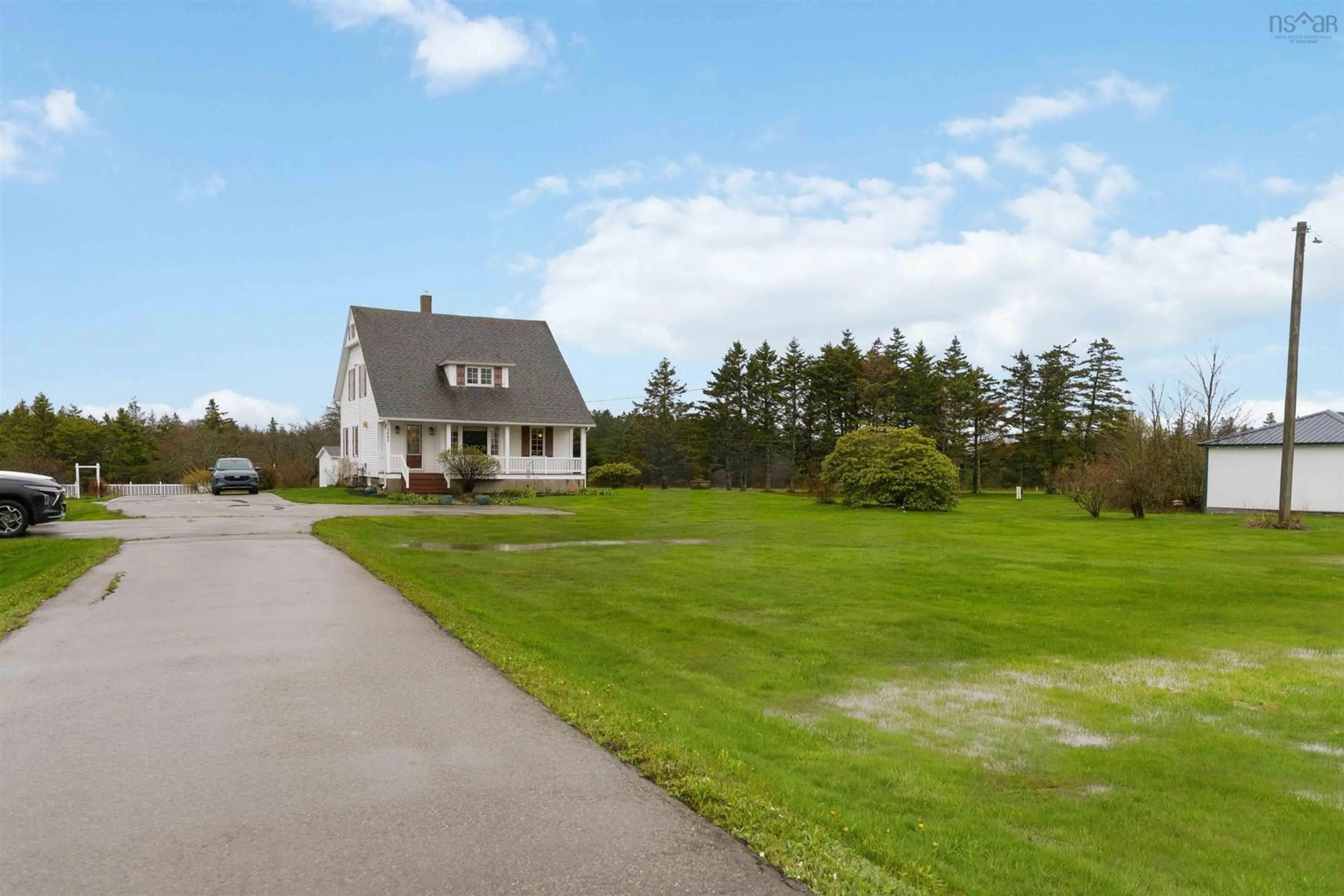 A pic from outside/outdoor area/front of a property/back of a property/a pic from drone, street for 3662 Highway 1, St. Bernard Nova Scotia B0W 3T0