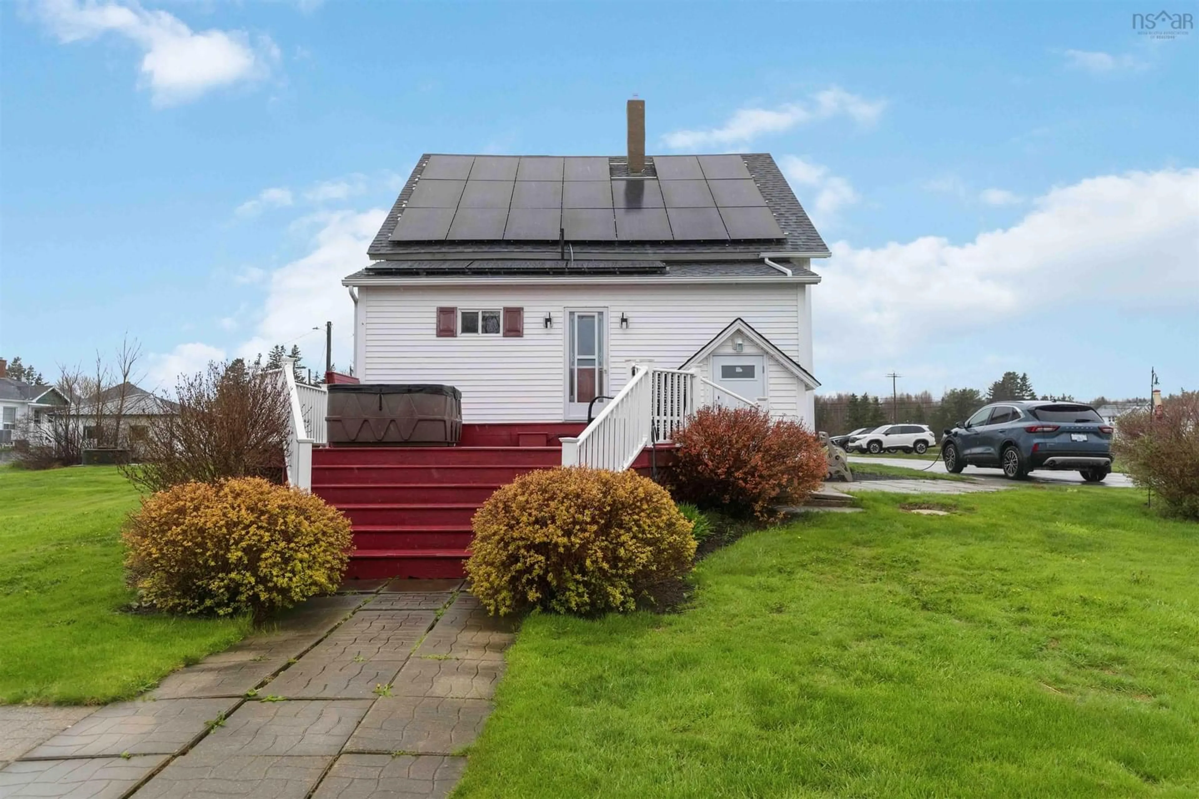 A pic from outside/outdoor area/front of a property/back of a property/a pic from drone, street for 3662 Highway 1, St. Bernard Nova Scotia B0W 3T0