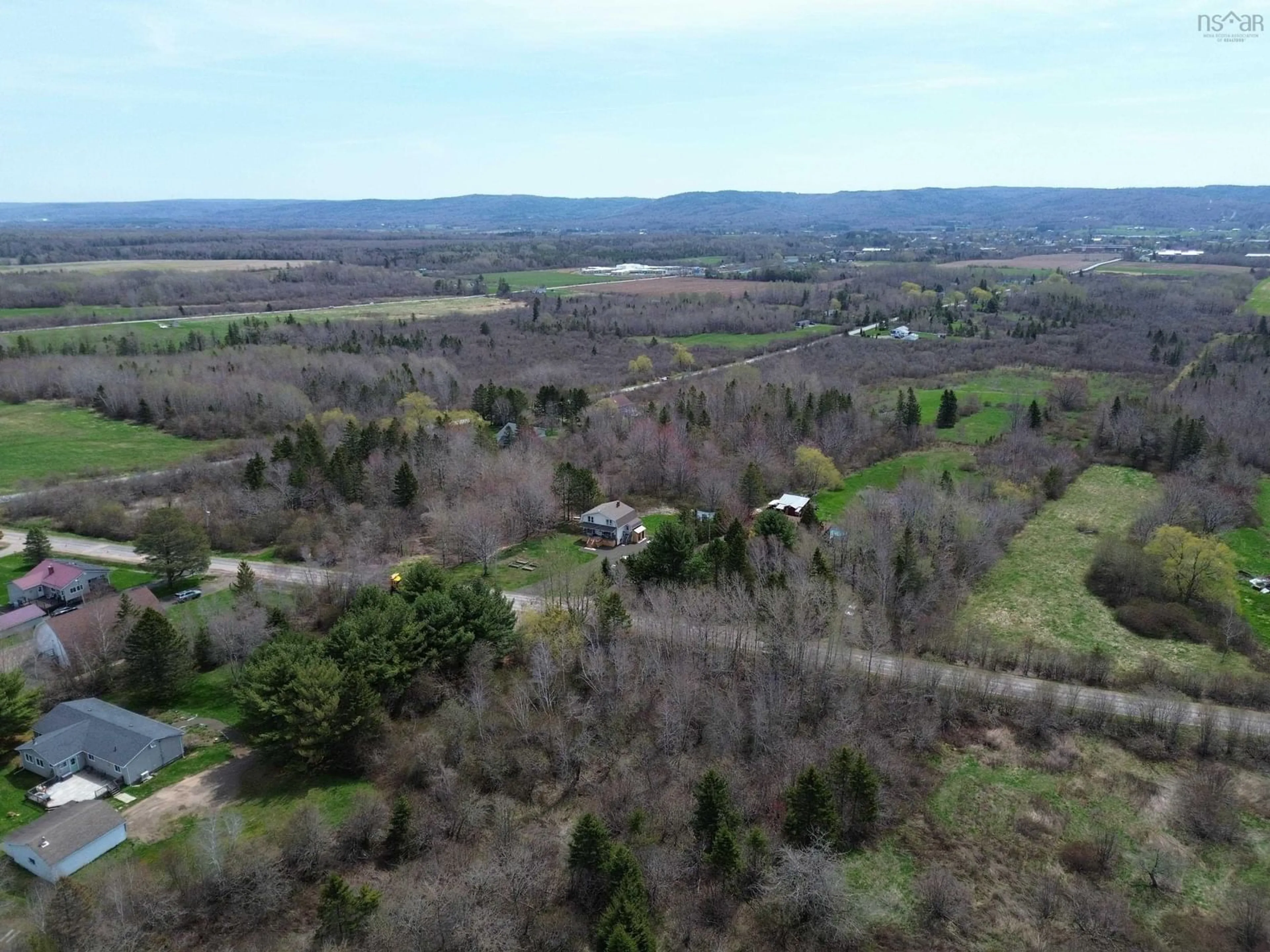 A pic from outside/outdoor area/front of a property/back of a property/a pic from drone, forest/trees view for 828 Clarence Rd, Beaconsfield Nova Scotia B0S 1C0