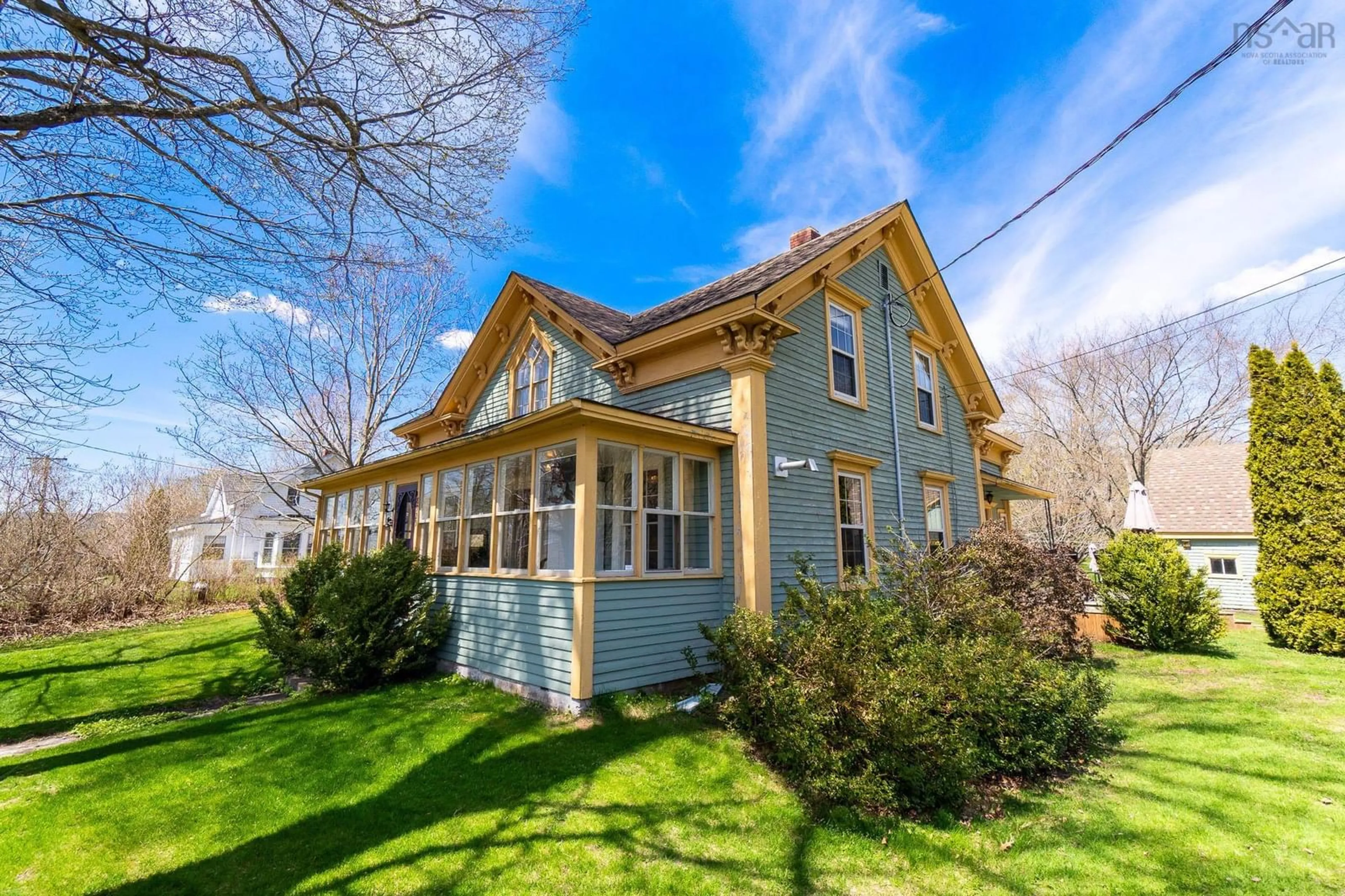 Home with vinyl exterior material, street for 8925 221 Hwy, Sheffield Mills Nova Scotia B0P 1H0
