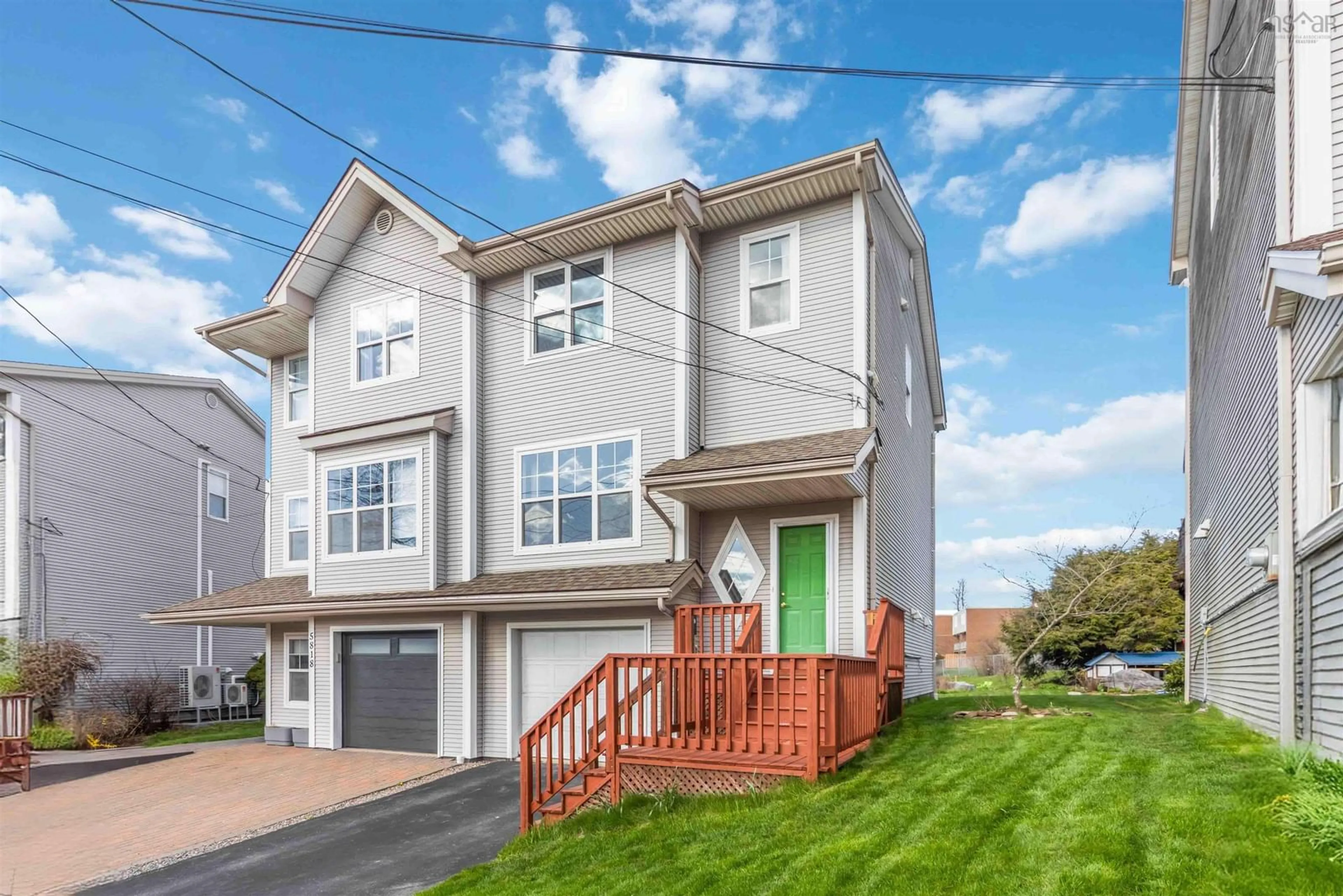 Home with vinyl exterior material, street for 5820 Gainsborough Pl, Halifax Nova Scotia B3K 6B3