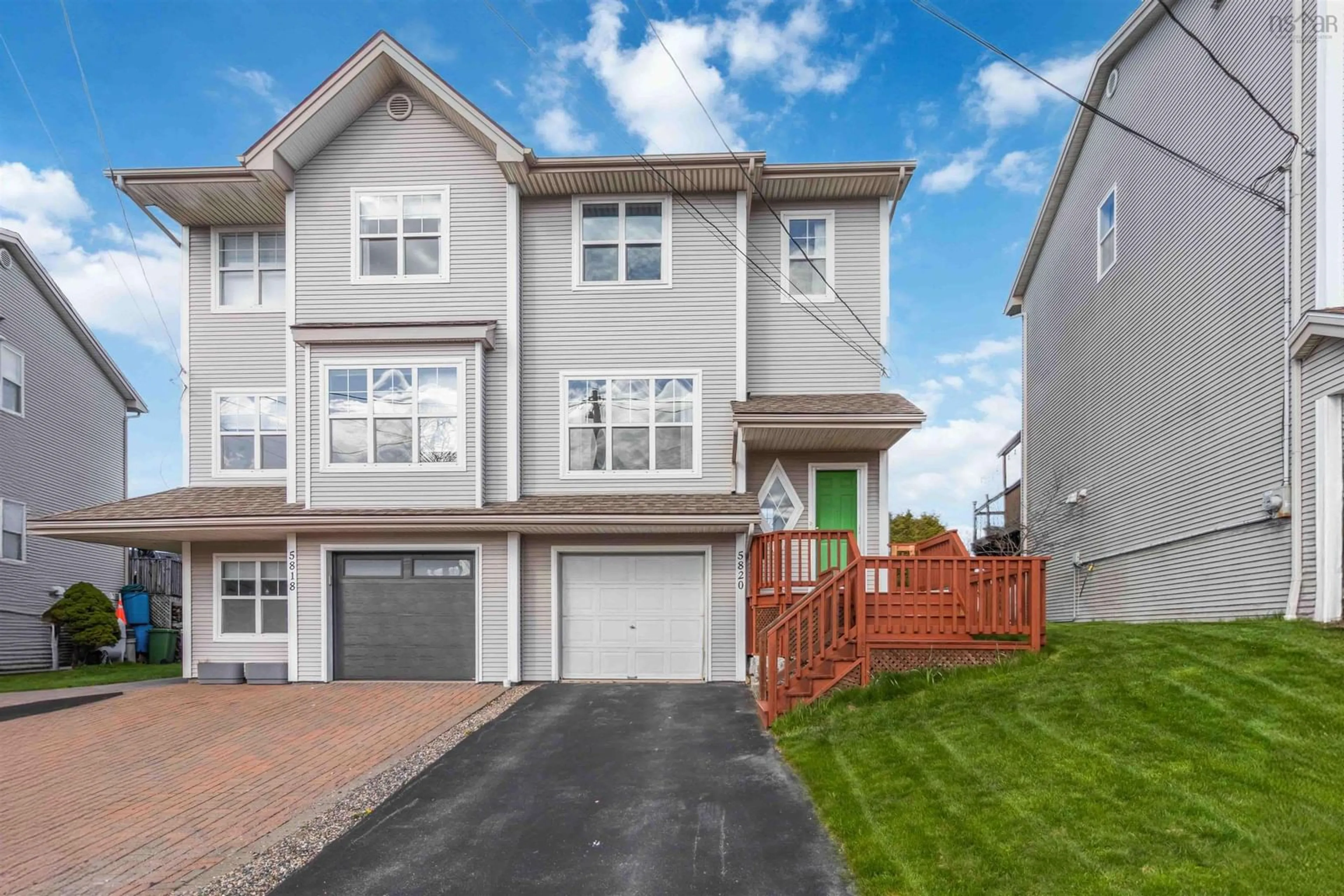 Home with vinyl exterior material, street for 5820 Gainsborough Pl, Halifax Nova Scotia B3K 6B3
