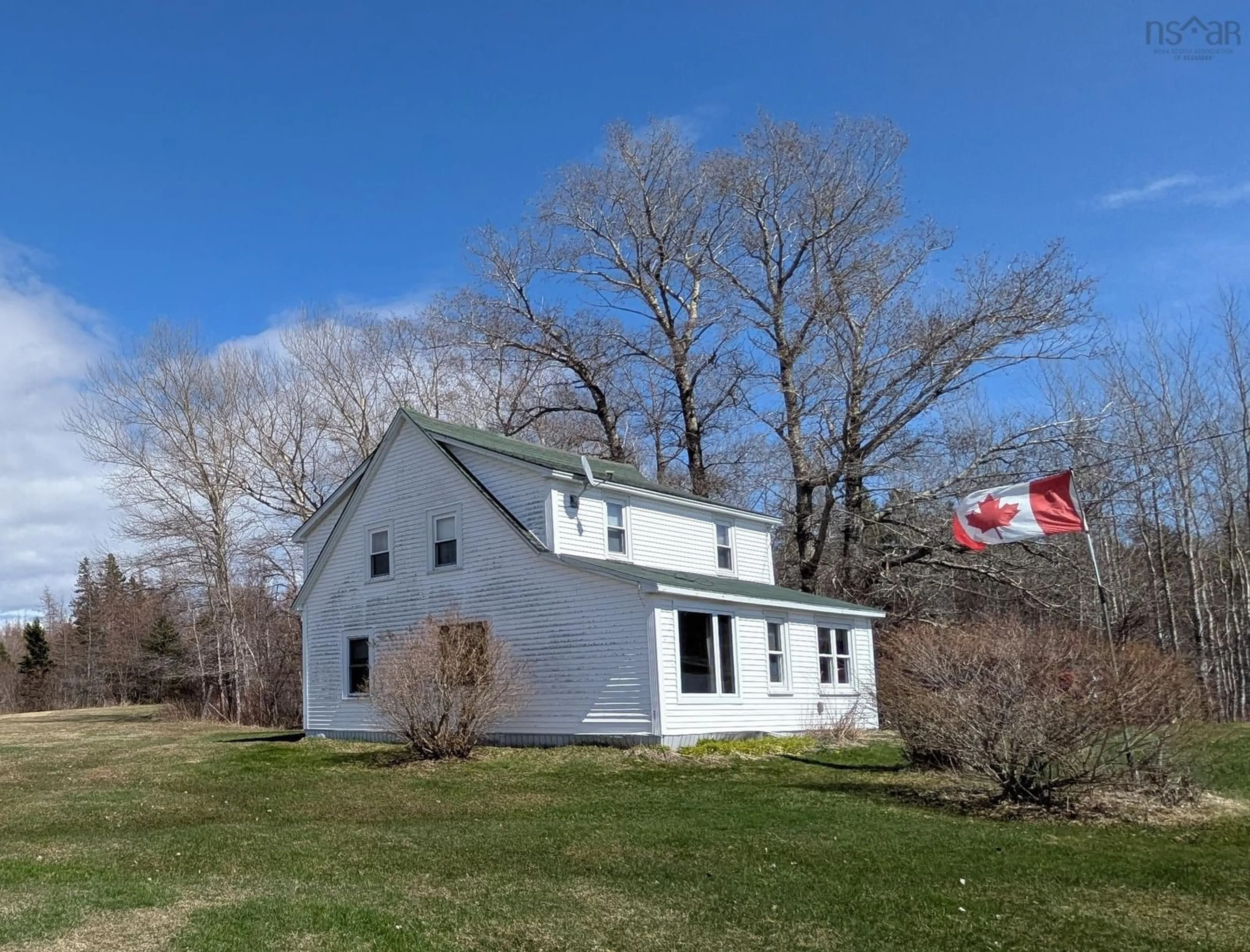 A pic from outside/outdoor area/front of a property/back of a property/a pic from drone, unknown for 1223 Highway 223, Estmere Nova Scotia B0E 1T0