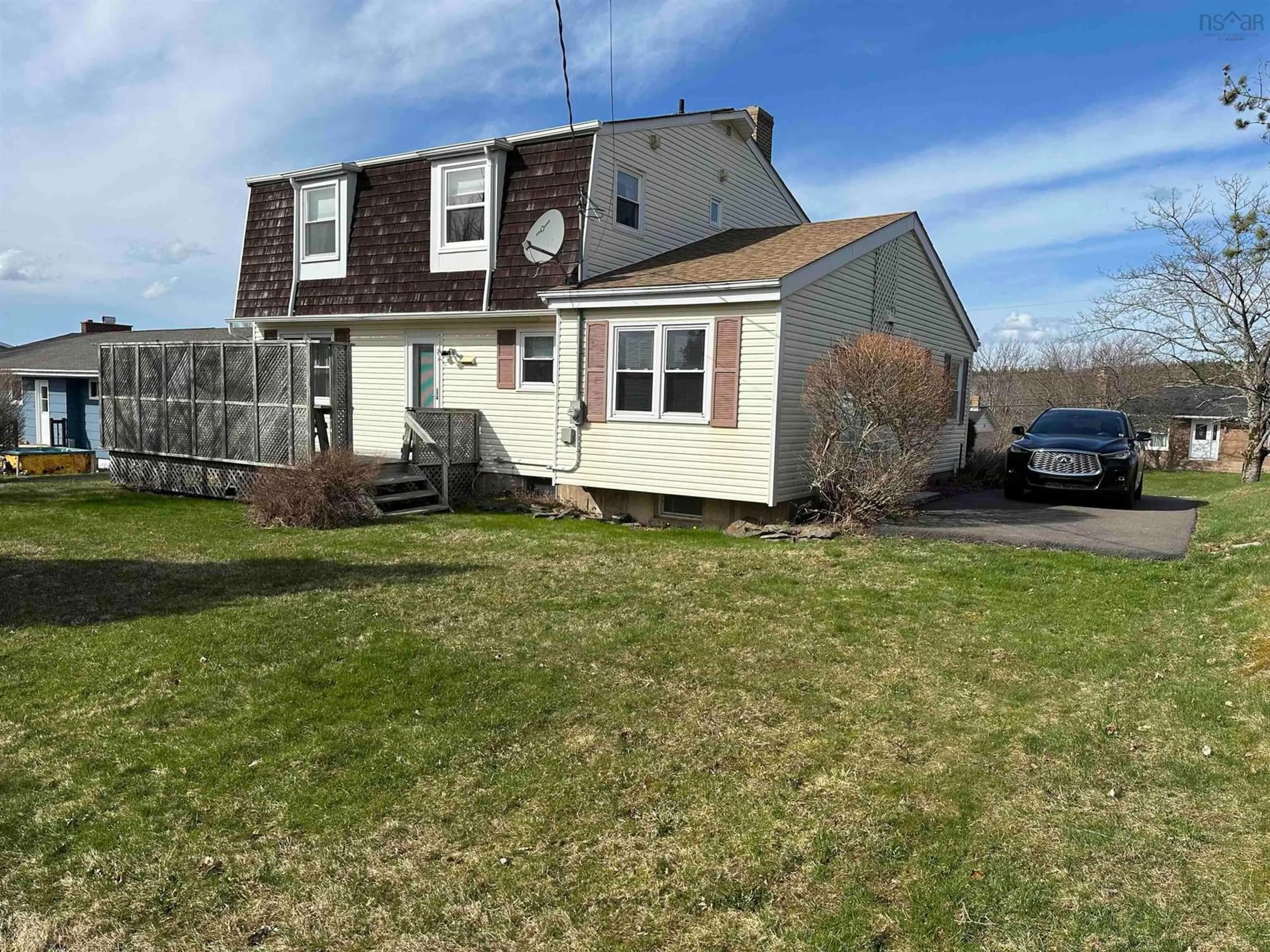 A pic from outside/outdoor area/front of a property/back of a property/a pic from drone, street for 11 Macquarrie Dr, Port Hawkesbury Nova Scotia B9A 2K7