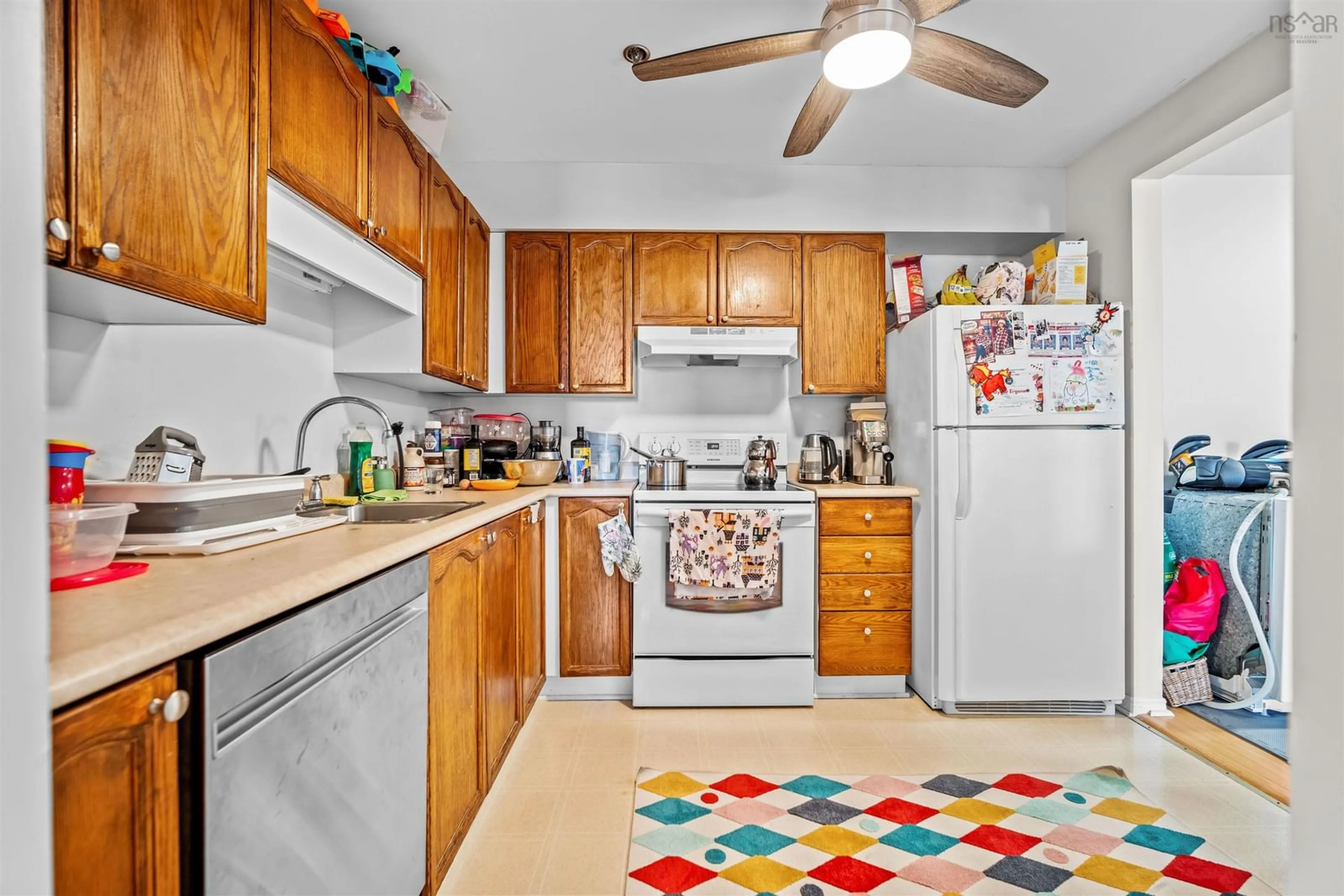 Standard kitchen, ceramic/tile floor for 83 Kearney Lake Rd #306, Halifax Nova Scotia B3M 4E6