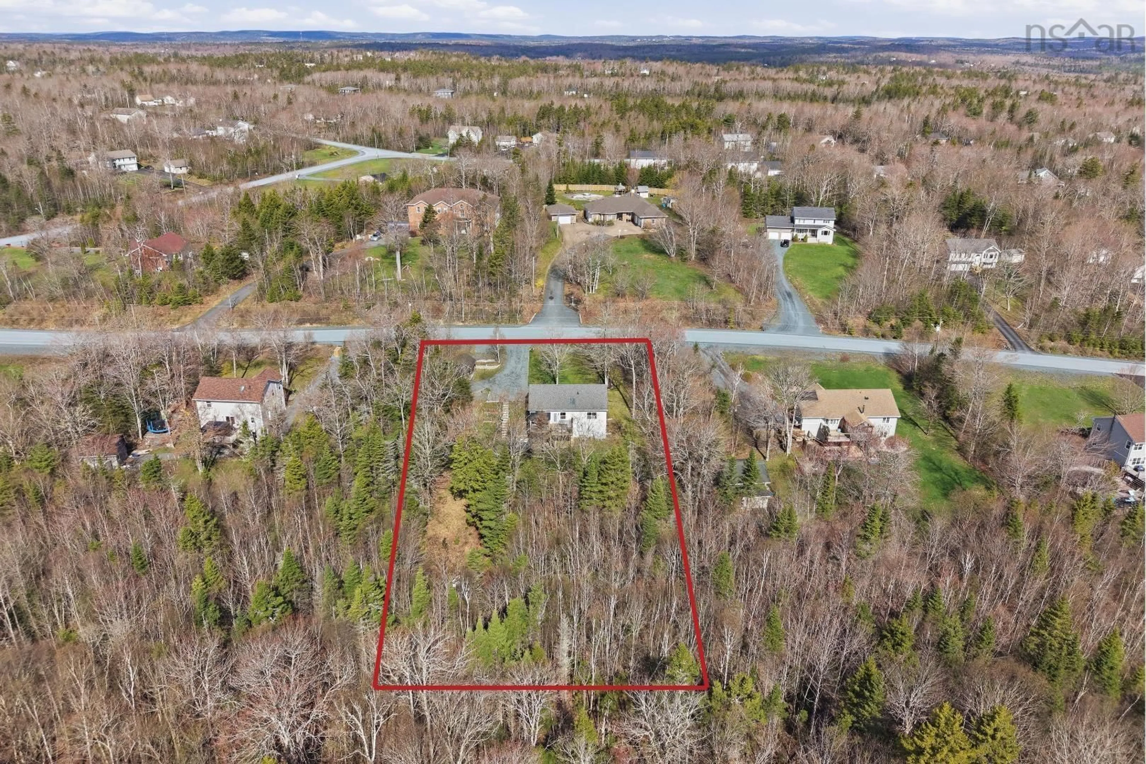 A pic from outside/outdoor area/front of a property/back of a property/a pic from drone, unknown for 65 Chani Dr, Middle Sackville Nova Scotia B4E 3H3