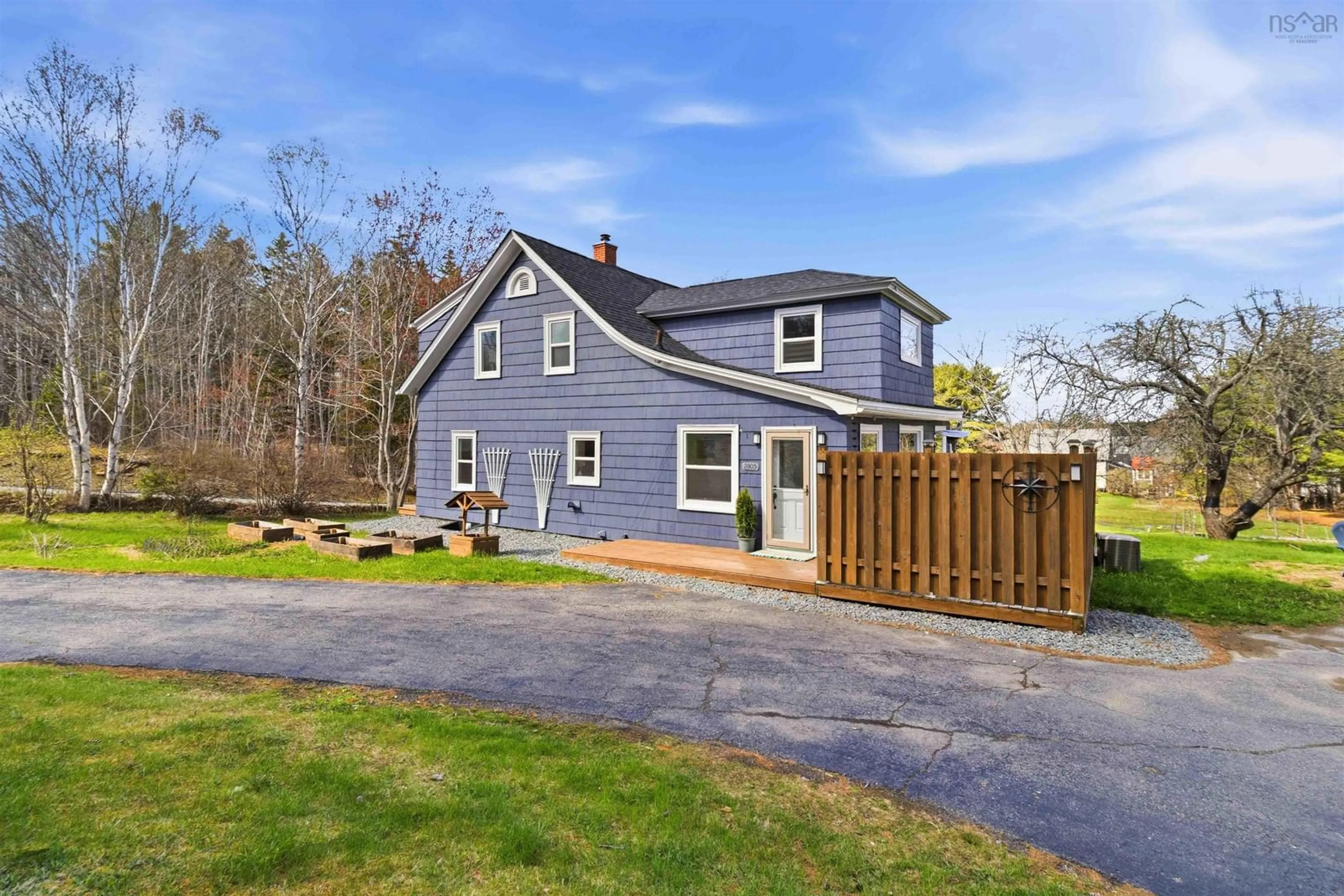Home with vinyl exterior material, street for 2805 Highway 331, Pentz Nova Scotia B0R 1G0