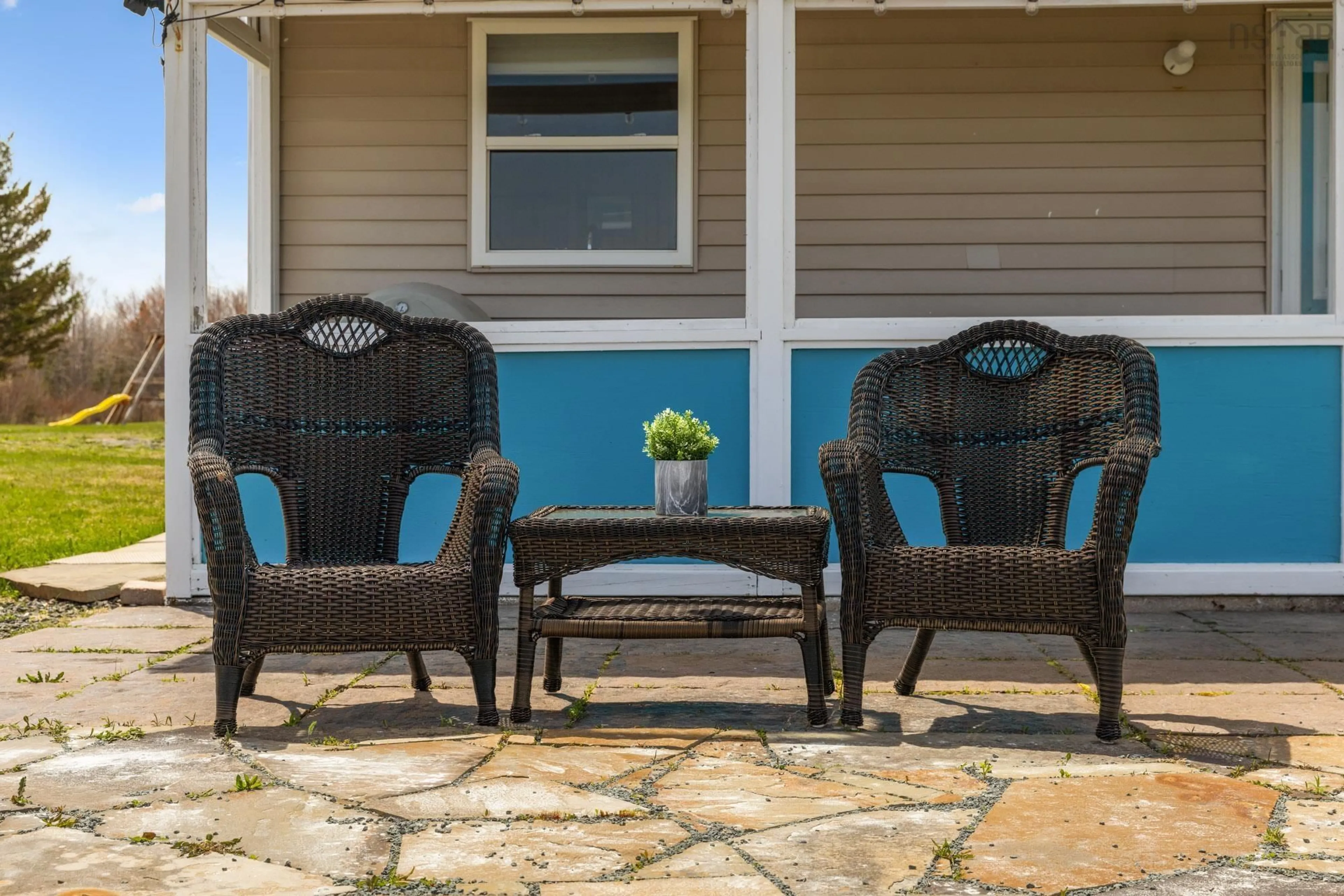 Patio, street for 27 Island View Cres, Caribou River Nova Scotia B0K 1H0