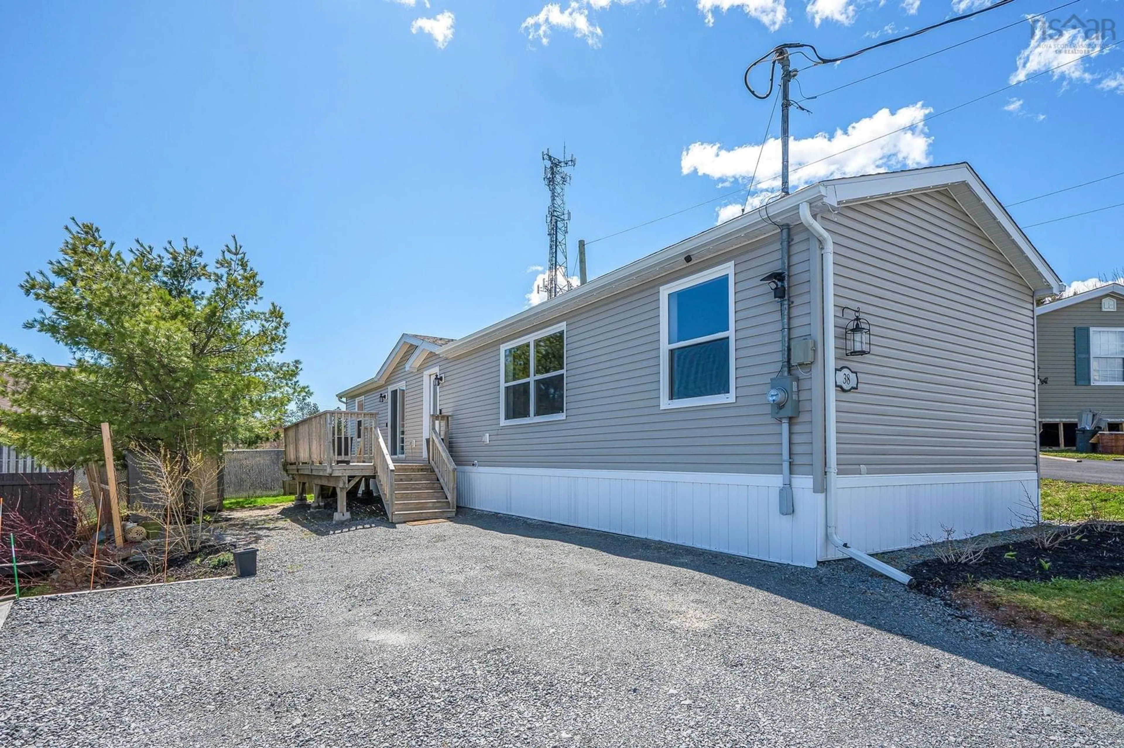 Home with vinyl exterior material, street for 38 Ashcroft Ave, Harrietsfield Nova Scotia B3V 1A5