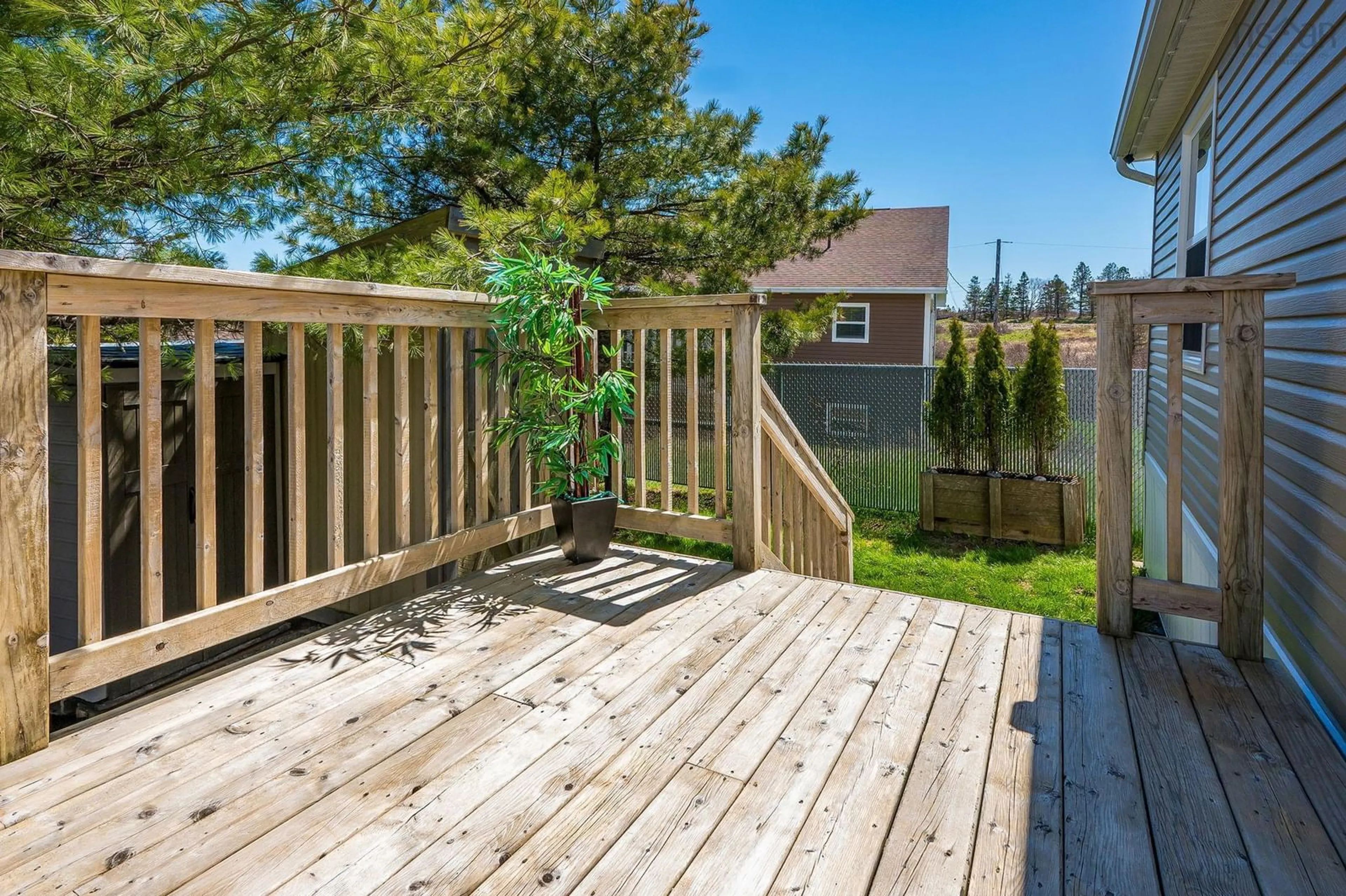 Patio, forest/trees view for 38 Ashcroft Ave, Harrietsfield Nova Scotia B3V 1A5