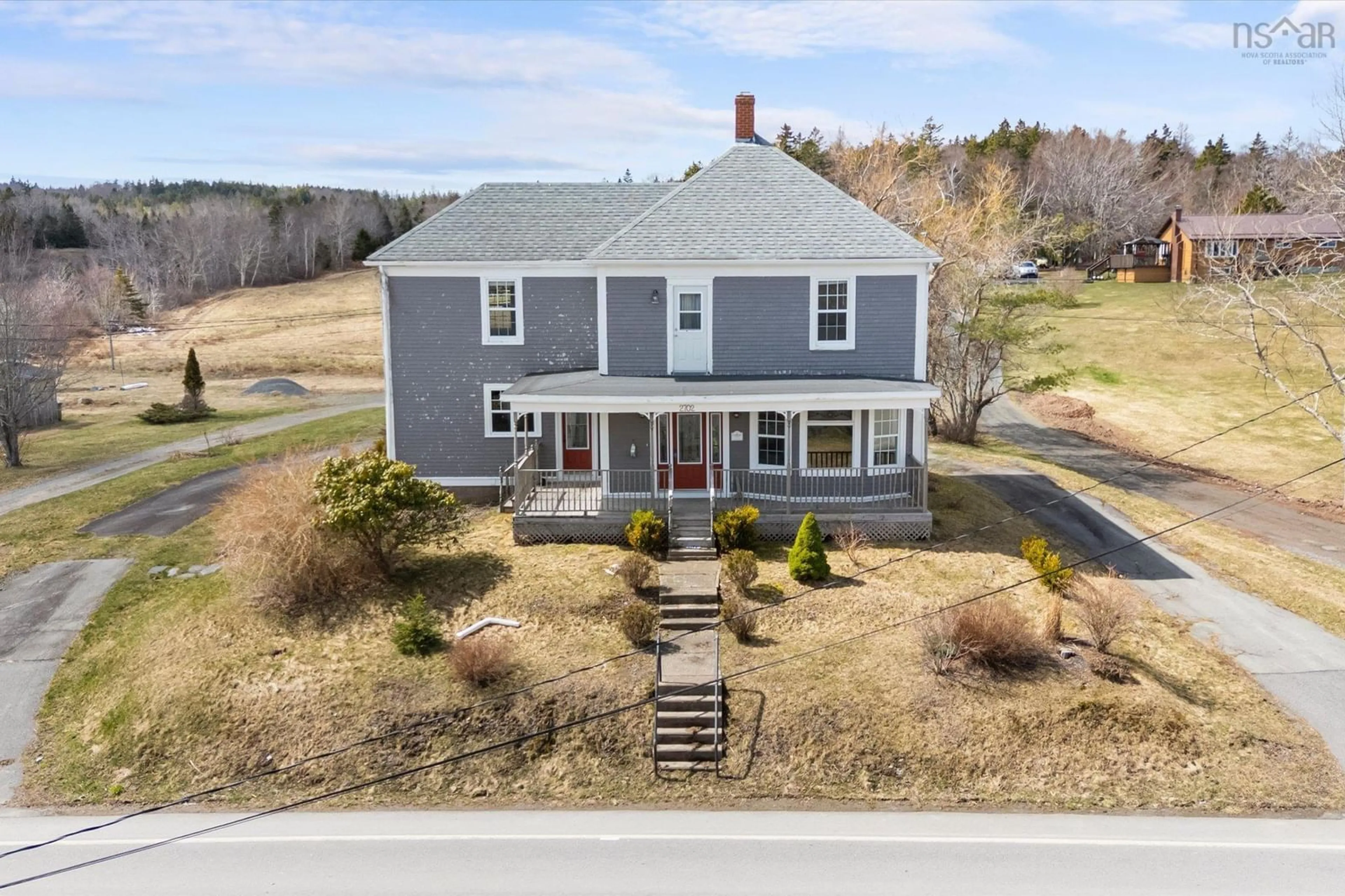 A pic from outside/outdoor area/front of a property/back of a property/a pic from drone, unknown for 2702 & 2710 332 Hwy, Bayport Nova Scotia B0J 2X0