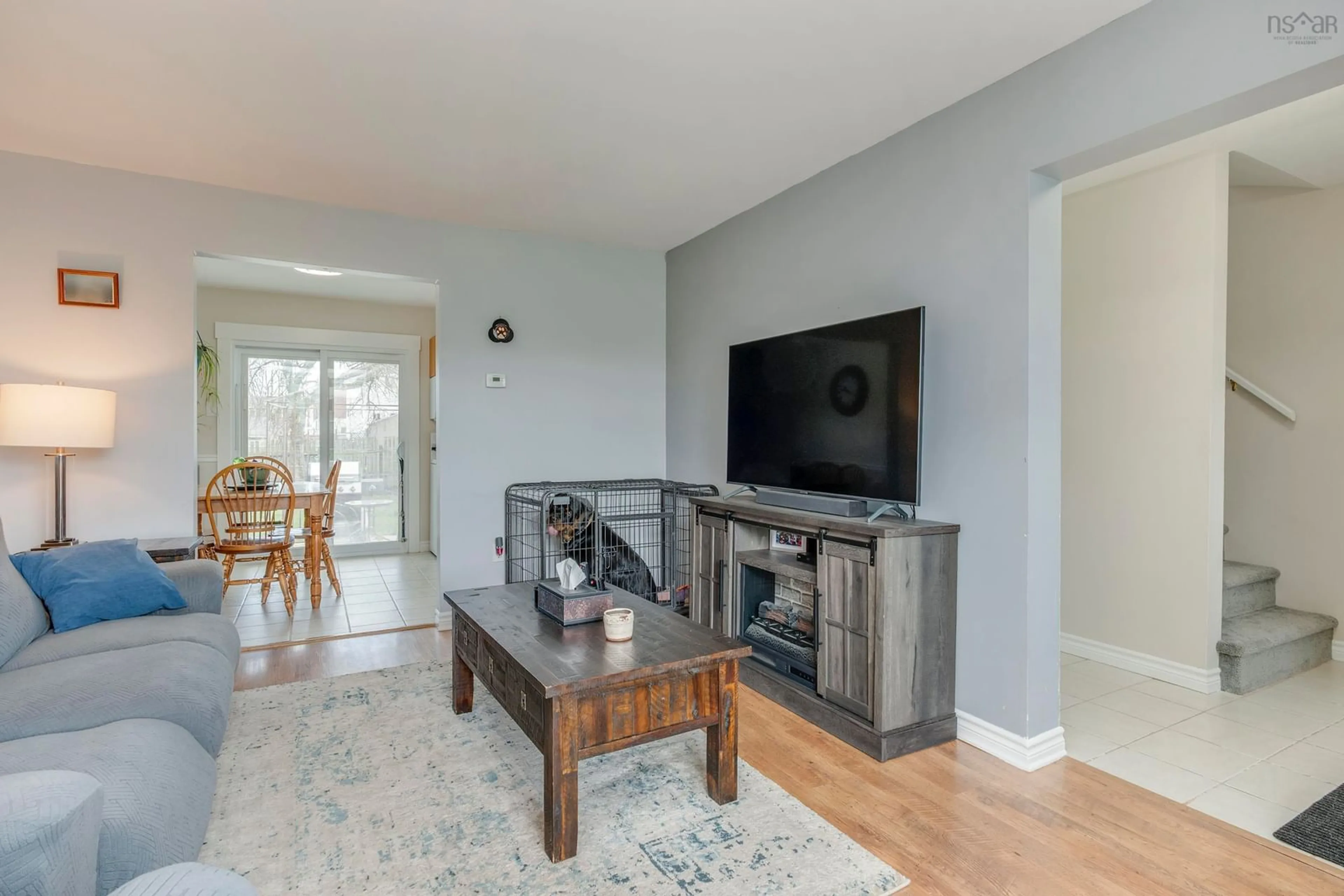 Living room with furniture, wood/laminate floor for 10 Shrewsbury Rd, Cole Harbour Nova Scotia B2V 1R7