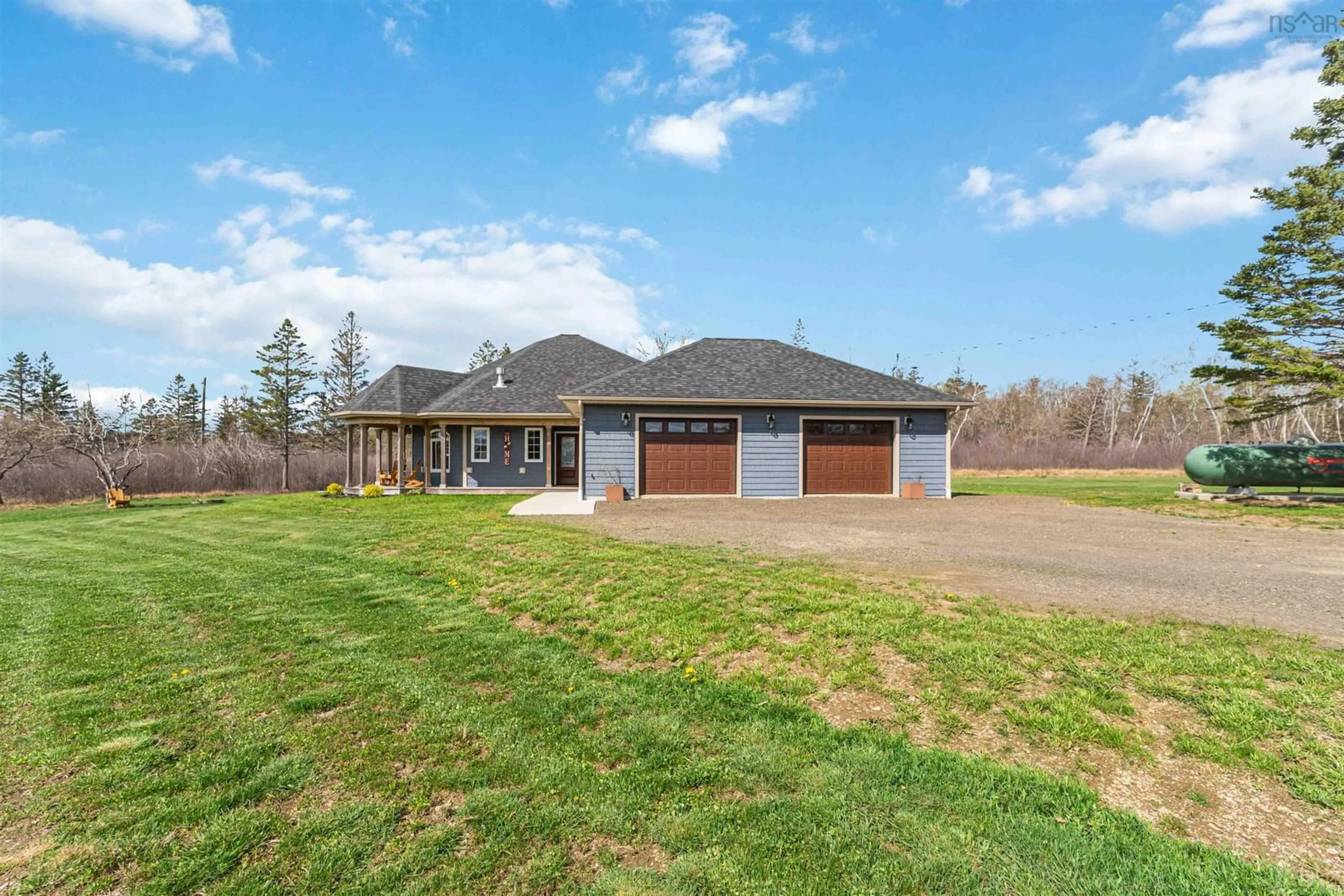 A pic from outside/outdoor area/front of a property/back of a property/a pic from drone, water/lake/river/ocean view for 1572 Lansdowne Rd, Bear River Nova Scotia B0S 1B0