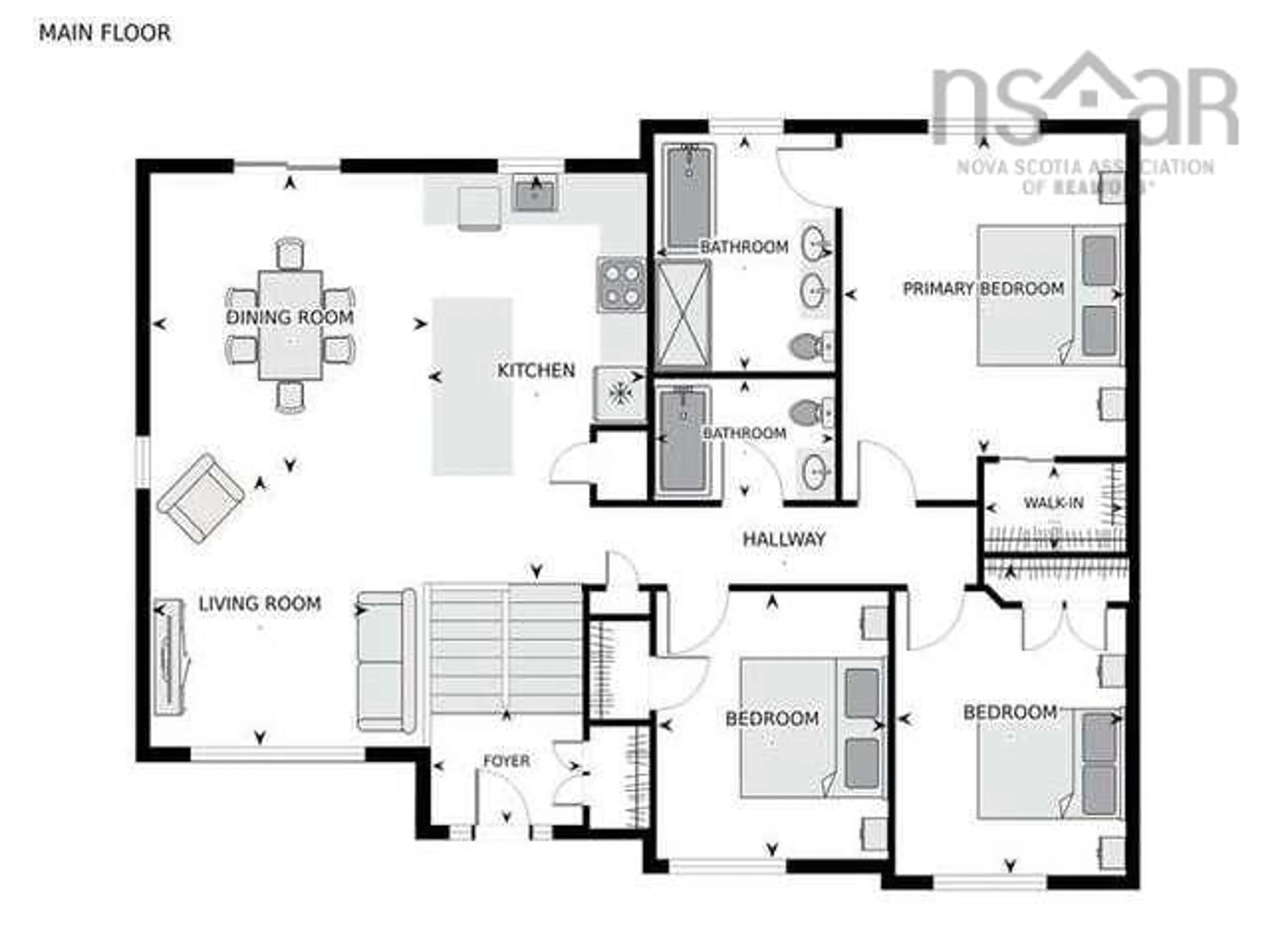 Floor plan for 70 Twinflower Lane, Middle Sackville Nova Scotia B0N 1Z0