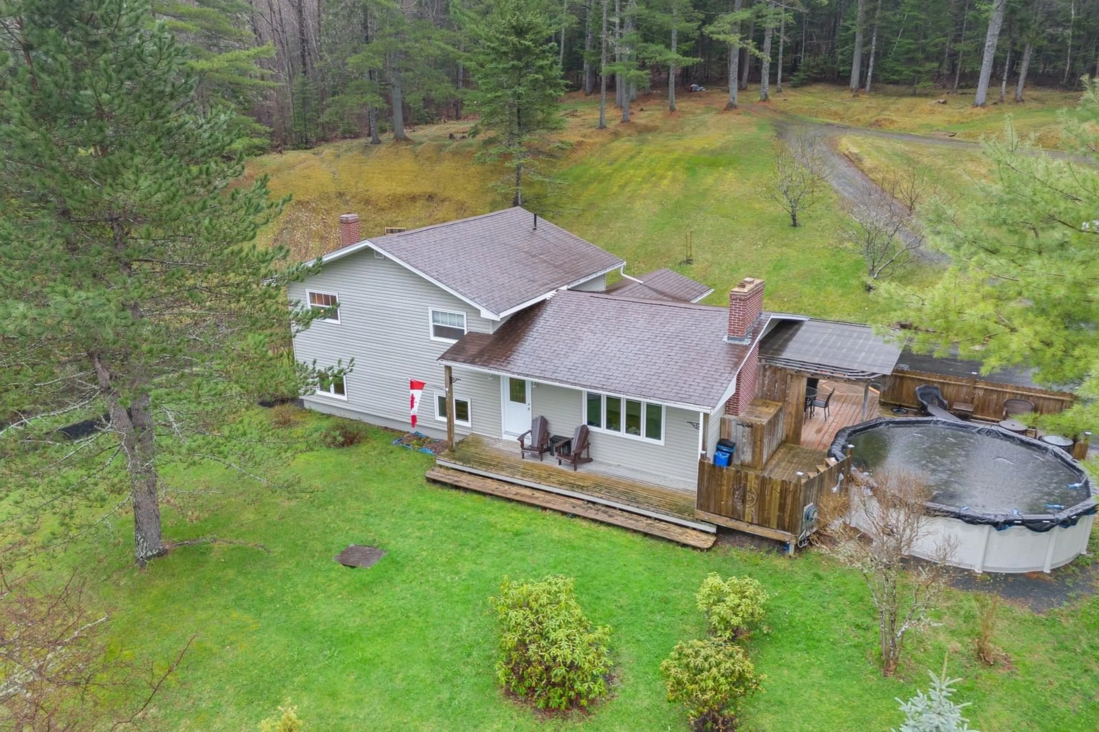 A pic from outside/outdoor area/front of a property/back of a property/a pic from drone, unknown for 6054 Highway 1, Ellershouse Nova Scotia B0N 1L0
