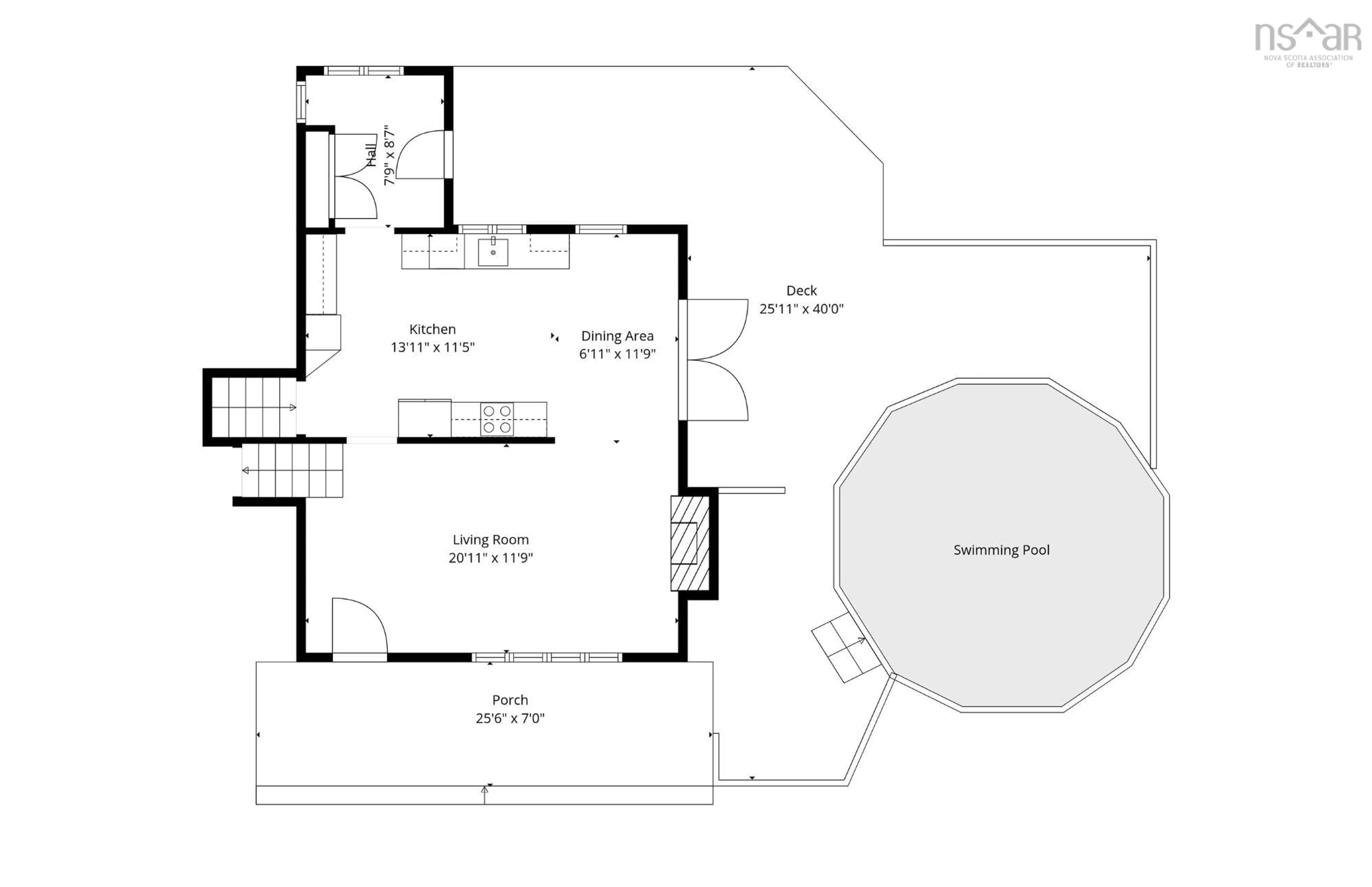 Floor plan for 6054 Highway 1, Ellershouse Nova Scotia B0N 1L0