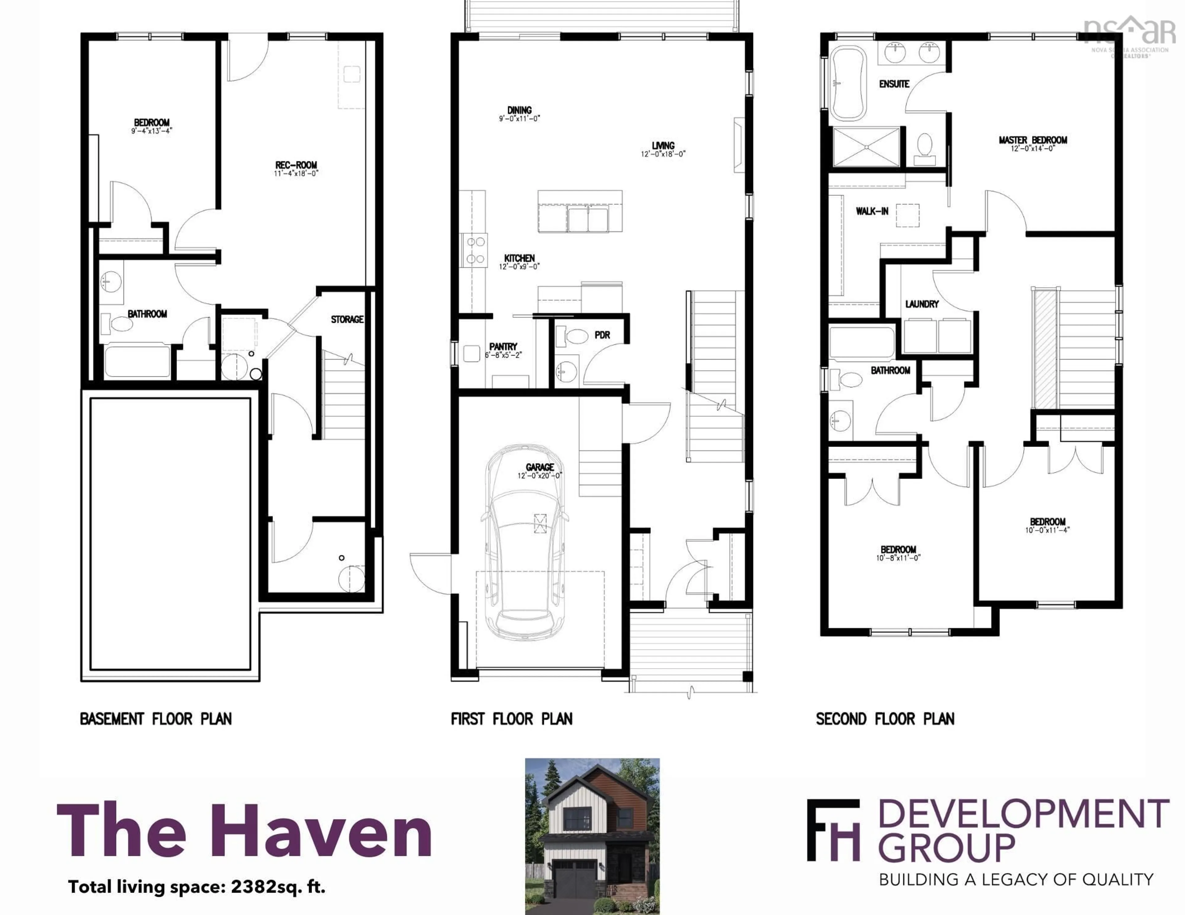 Floor plan for 185 Brunello Blvd #Lot 9-22, Timberlea Nova Scotia B3T 0J3