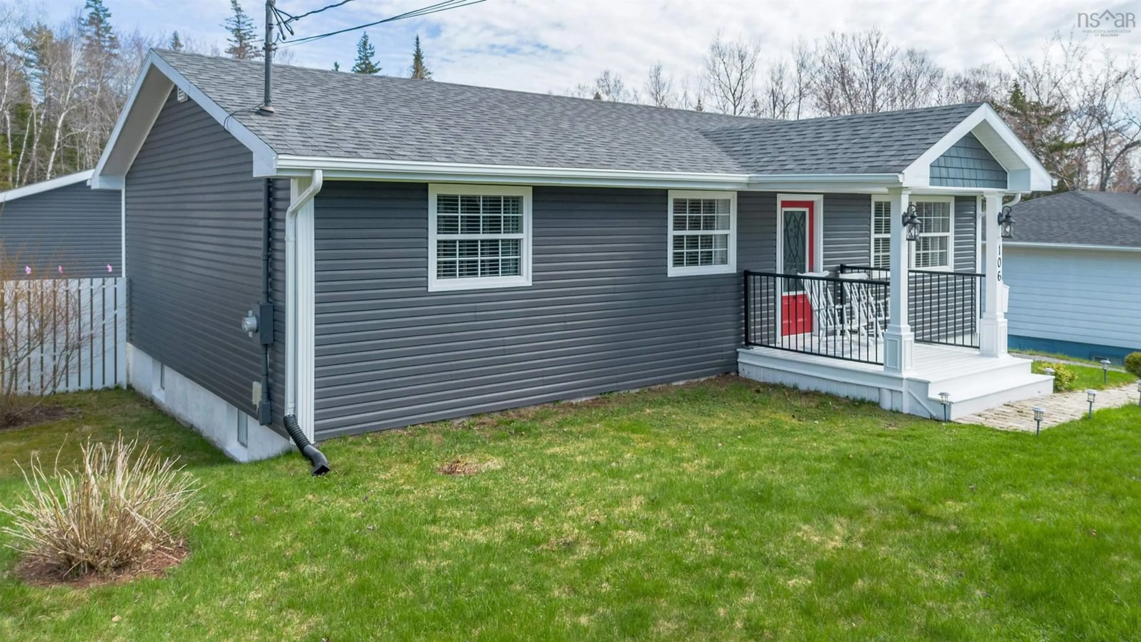 Home with vinyl exterior material, street for 106 Patnic Ave, Mira Road Nova Scotia B1P 3G5