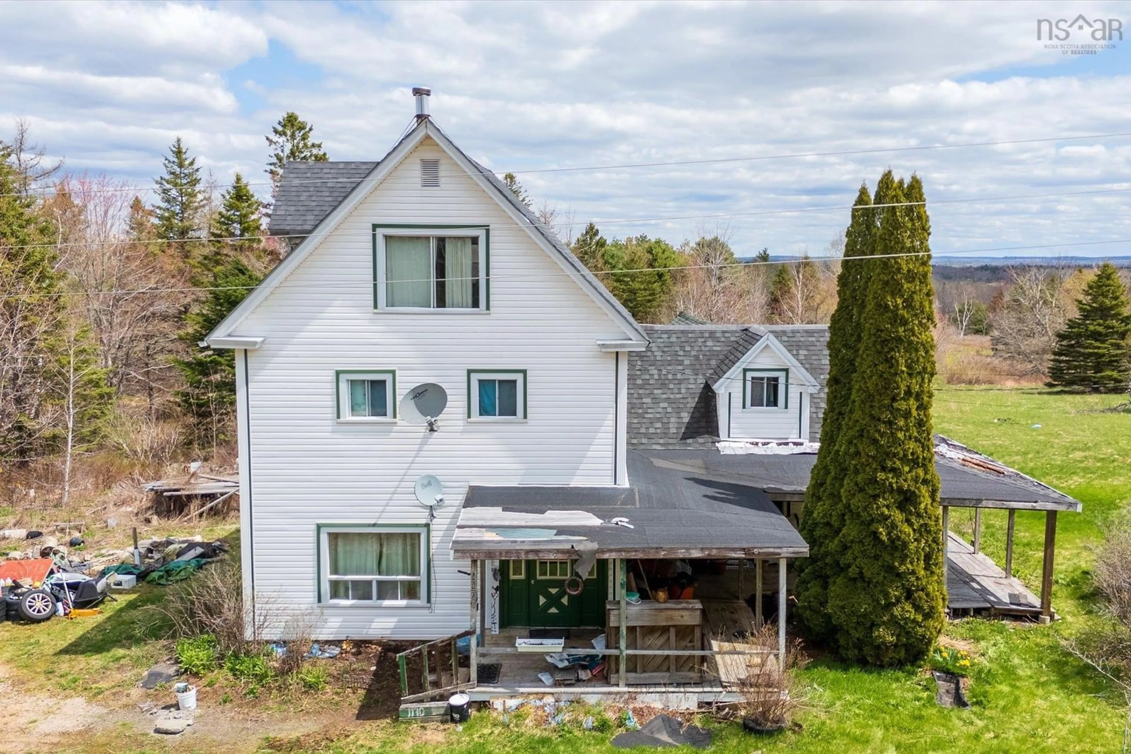 A pic from outside/outdoor area/front of a property/back of a property/a pic from drone, unknown for 1170 Highway 10, Springfield Nova Scotia B0R 1H0