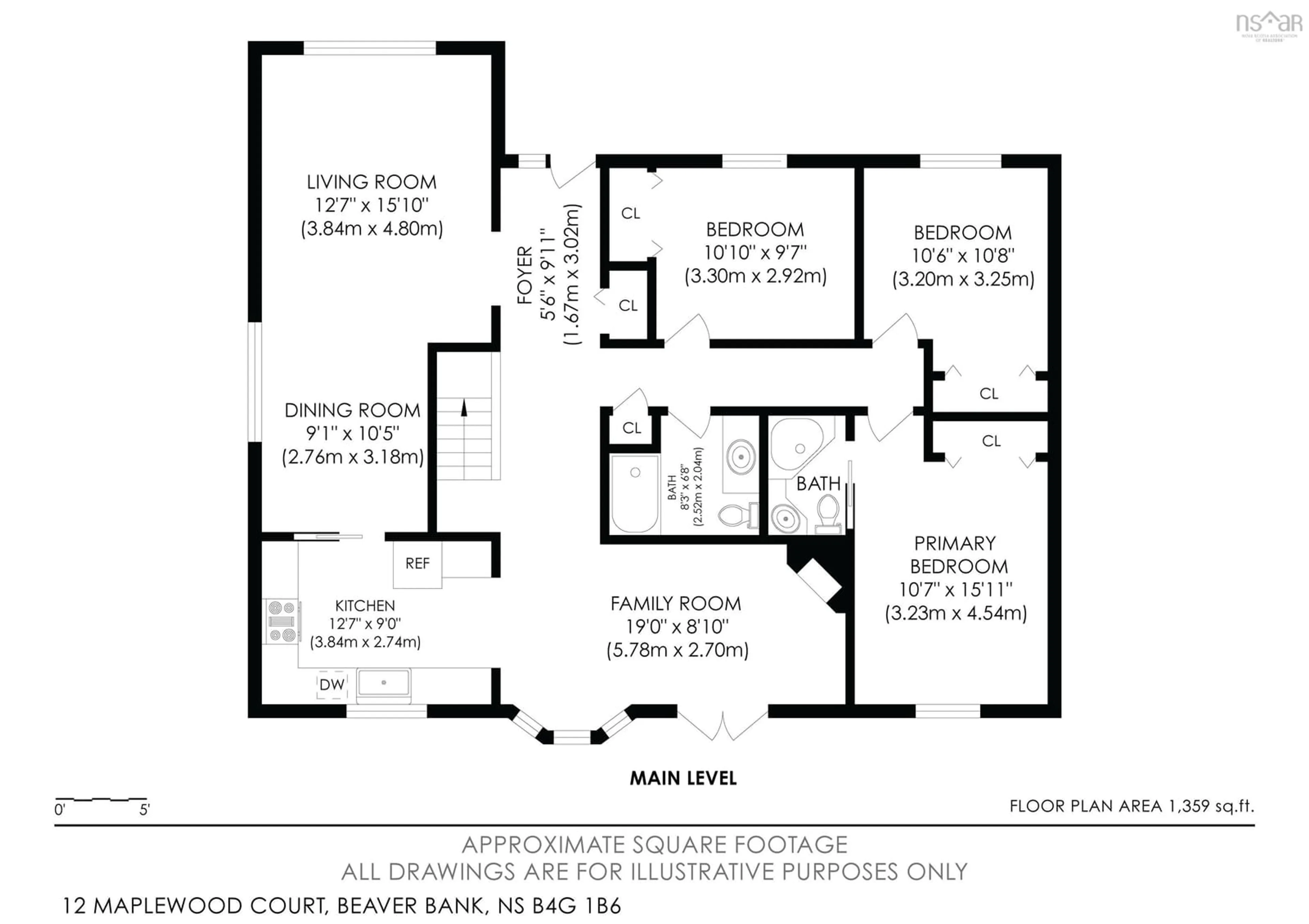 Floor plan for 12 Maplewood Crt, Beaver Bank Nova Scotia B4G 1B6