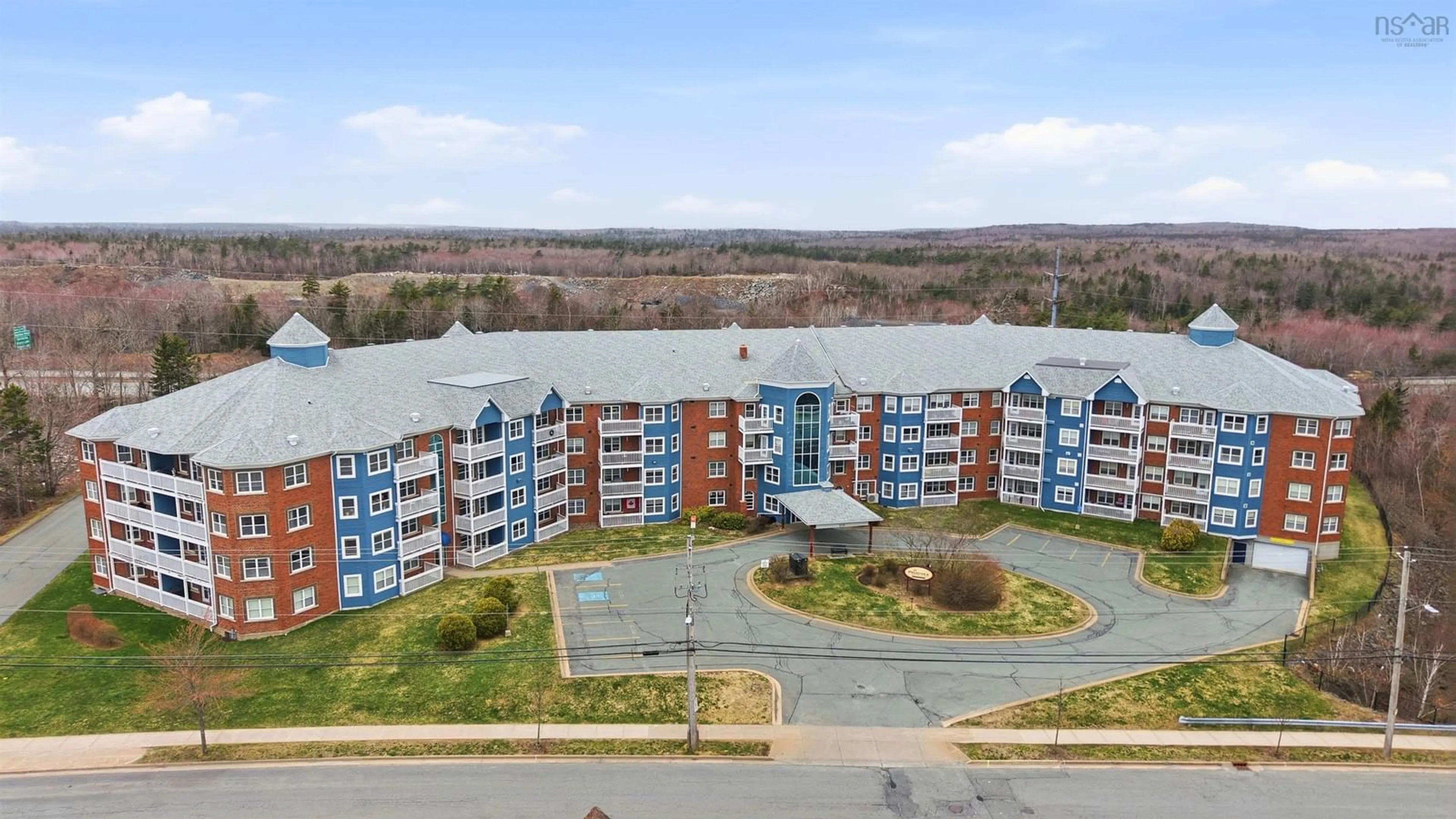 A pic from outside/outdoor area/front of a property/back of a property/a pic from drone, building for 512 Parkland Dr #306, Halifax Nova Scotia B3S 1N1