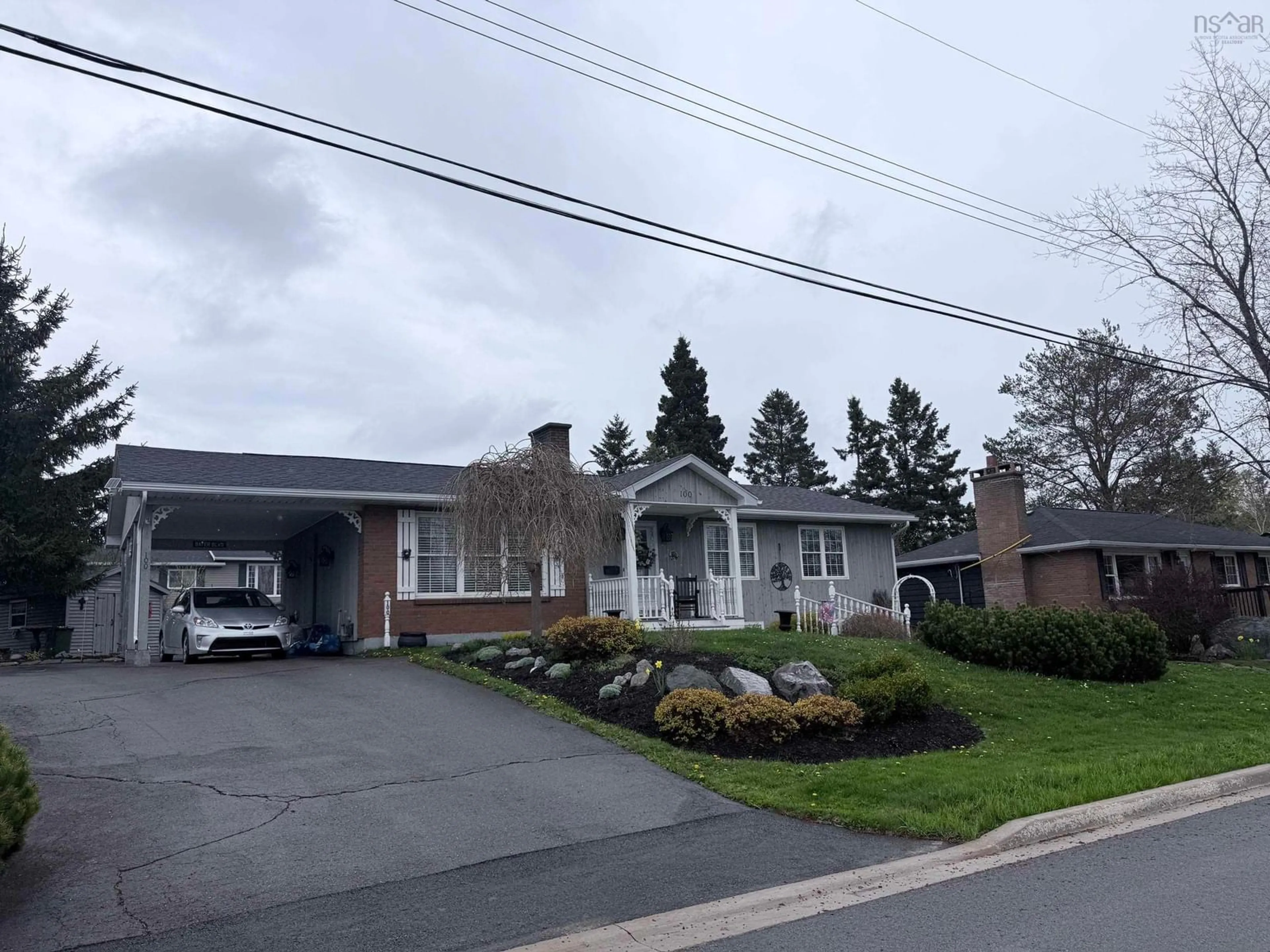 A pic from outside/outdoor area/front of a property/back of a property/a pic from drone, street for 100 Churchhill Drive, New Glasgow Nova Scotia B2H 1V2