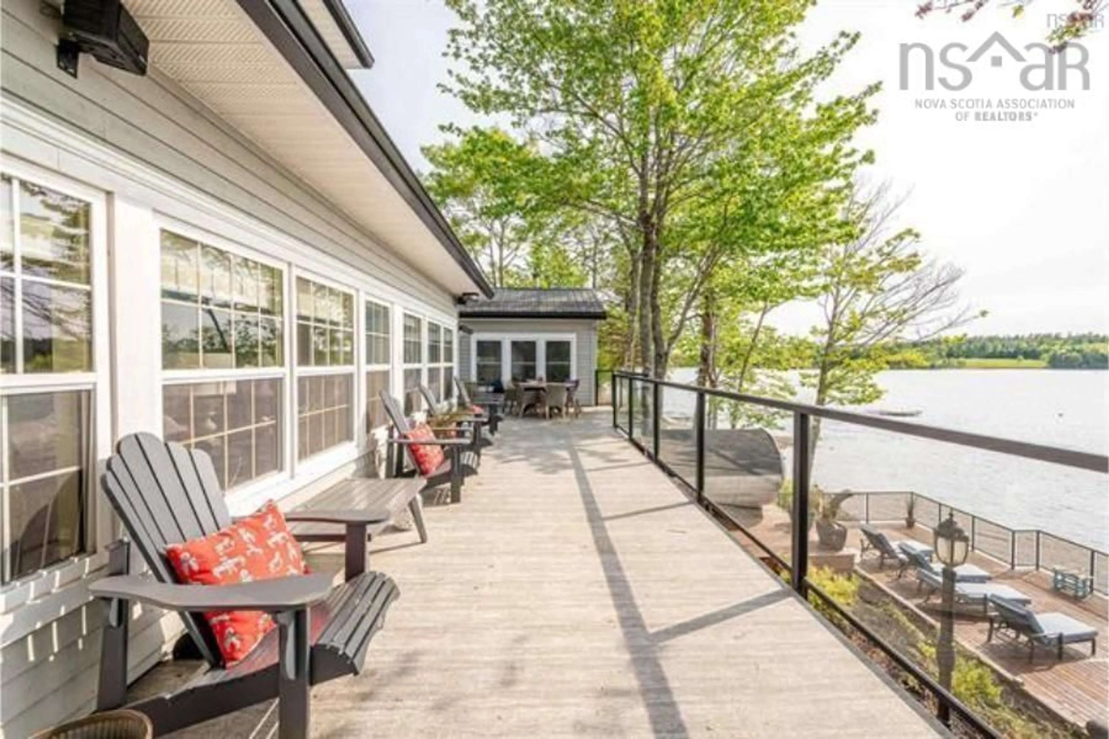 Patio, water/lake/river/ocean view for 22 Parkview  Drive, Oakfield Nova Scotia B2T 1B1