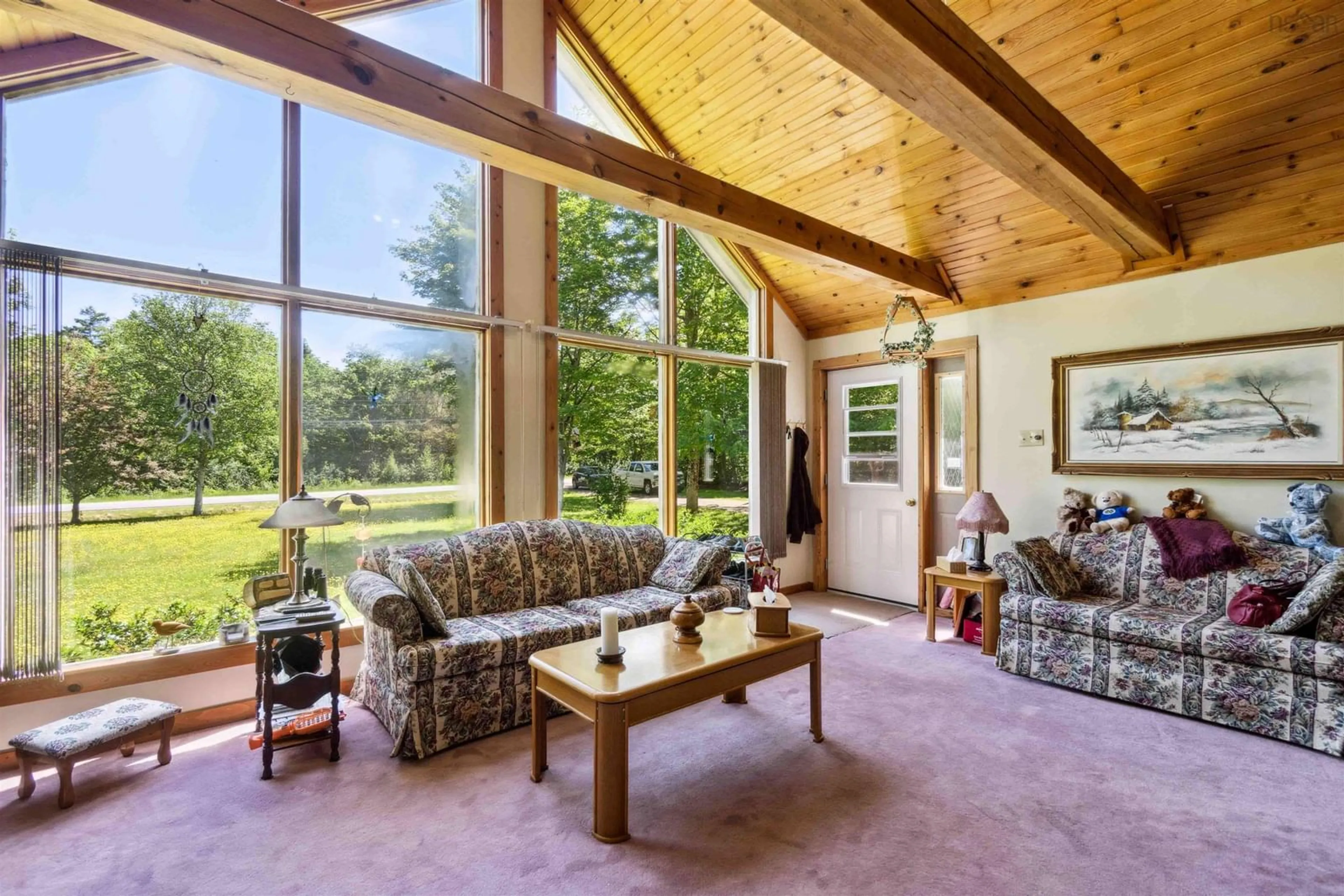 Living room with furniture, unknown for Parker Mountain Rd #729, Parkers Cove Nova Scotia B0S 1A0