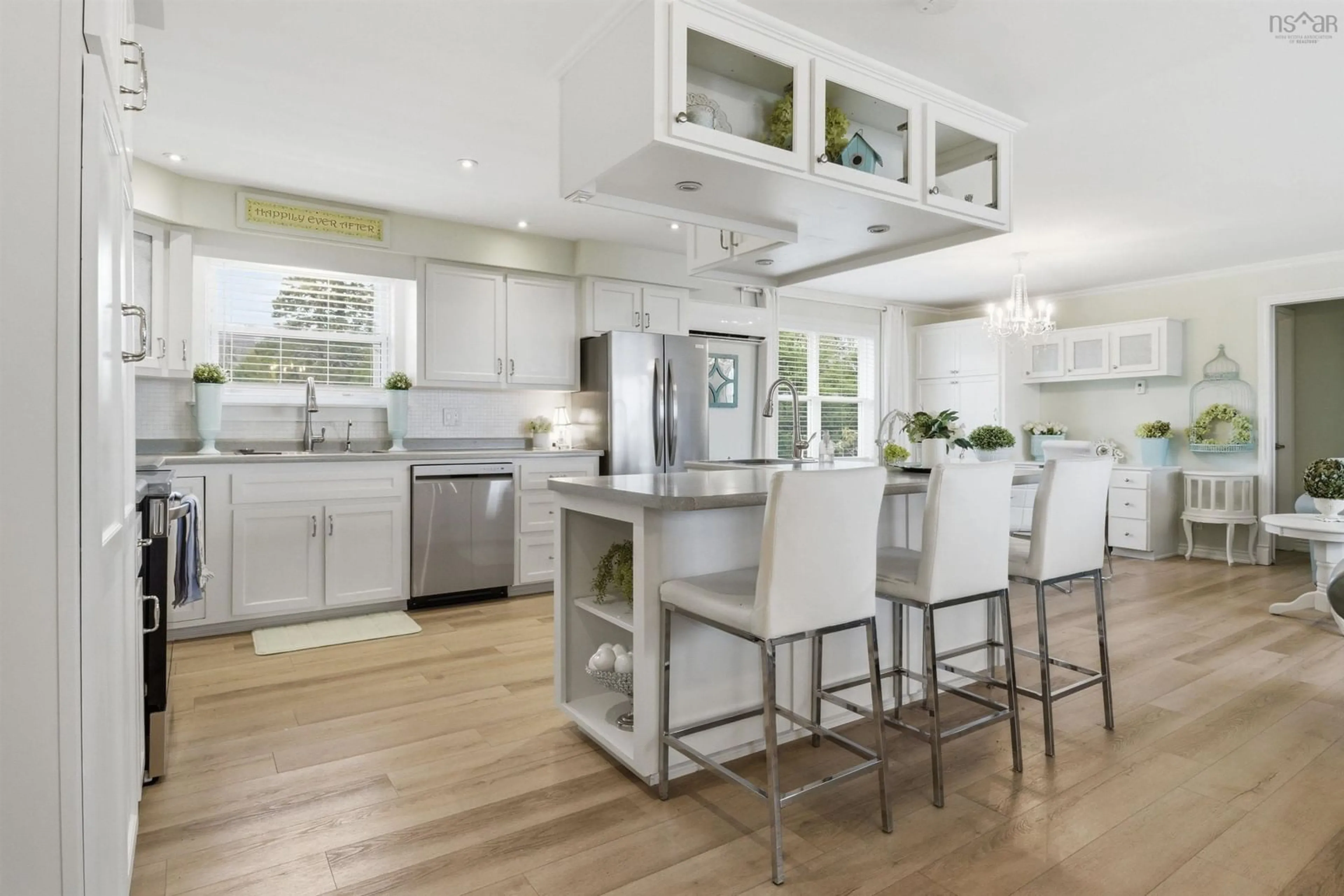 Open concept kitchen, unknown for 7575 Highway 329, East River Point Nova Scotia B0J 1T0
