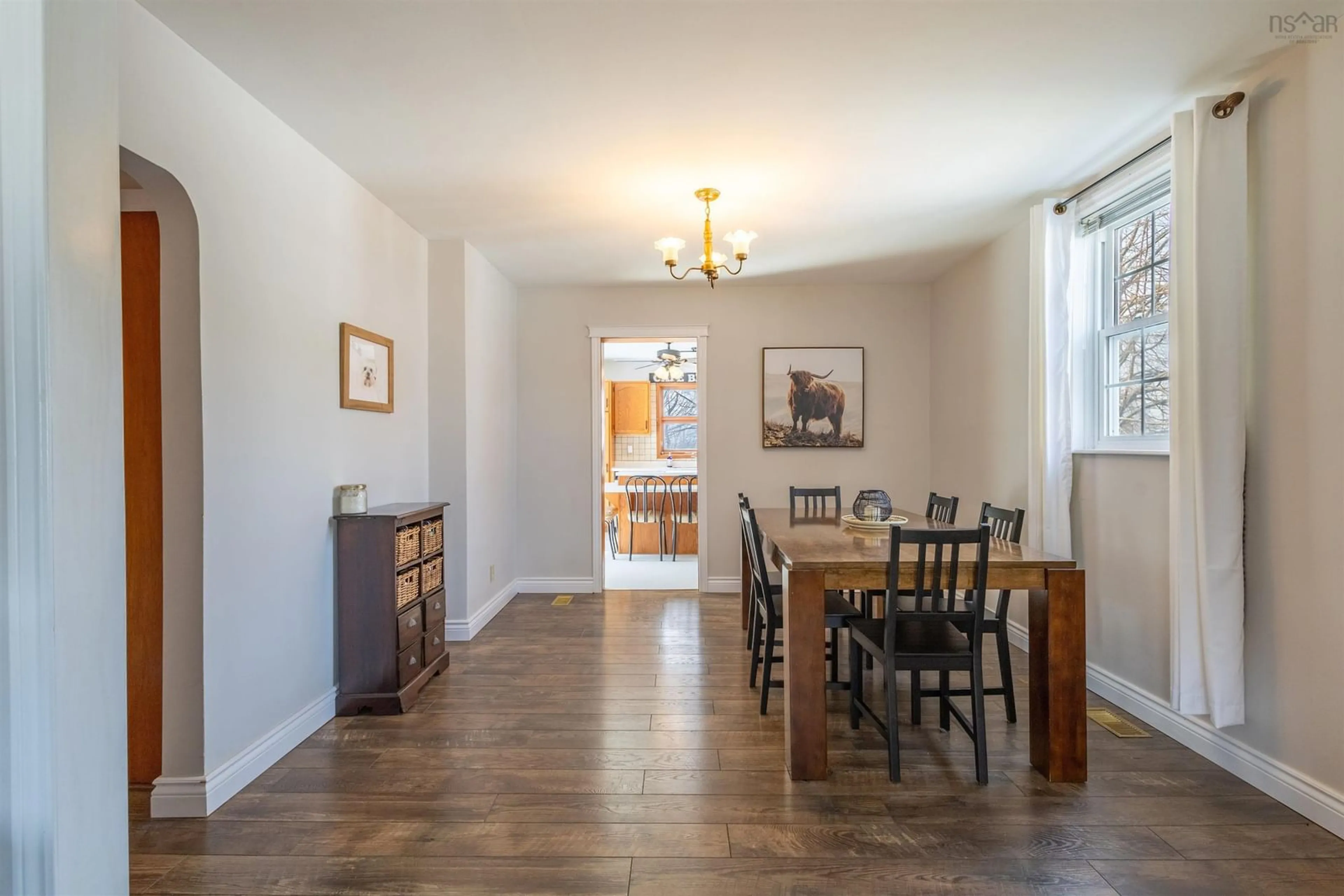 Dining room, wood/laminate floor for 71 Colby St, Sydney Nova Scotia B1P 3P9
