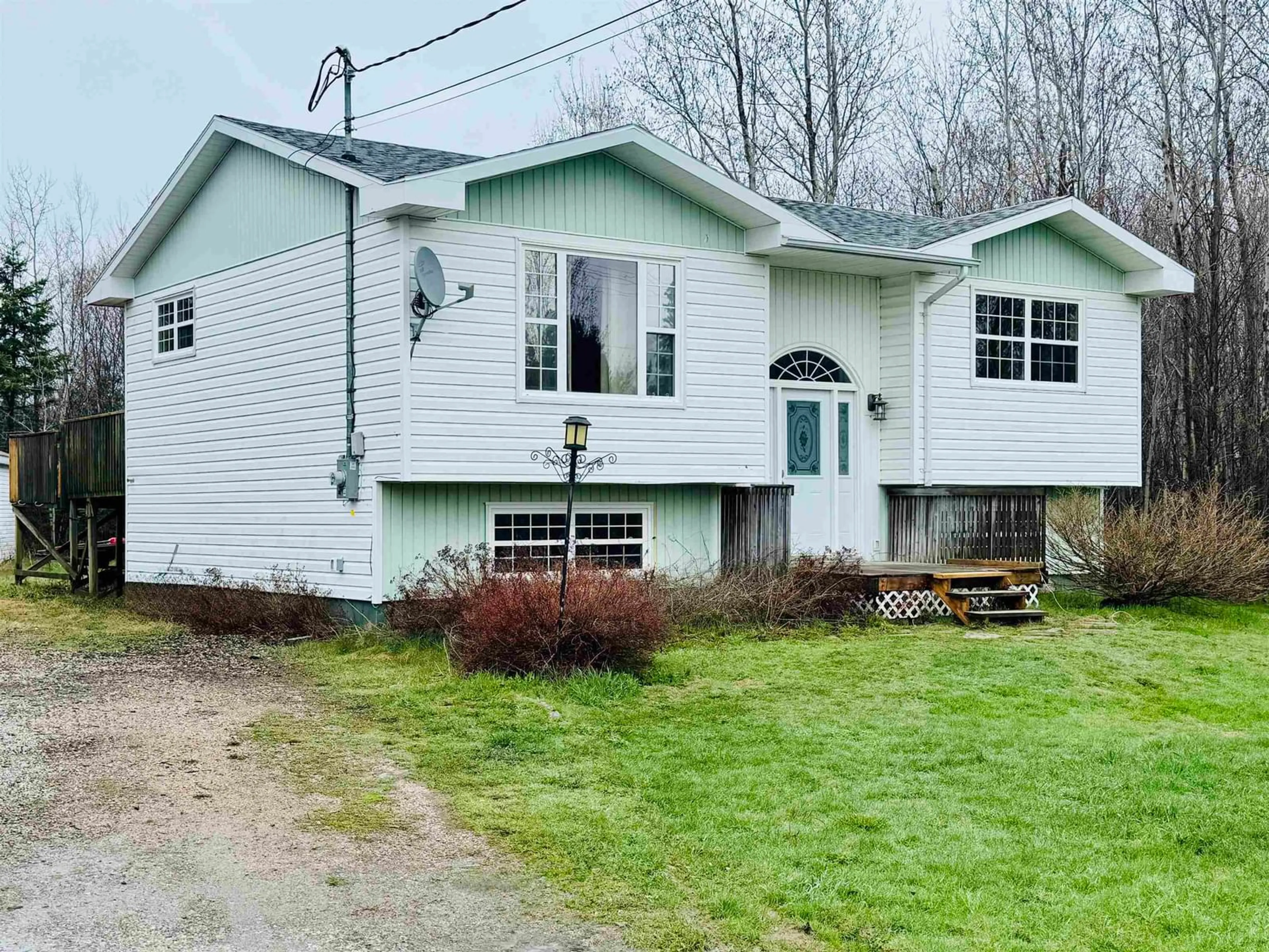 Home with vinyl exterior material, street for 446 Alder Point Rd, Alder Point Nova Scotia B1Y 1A1