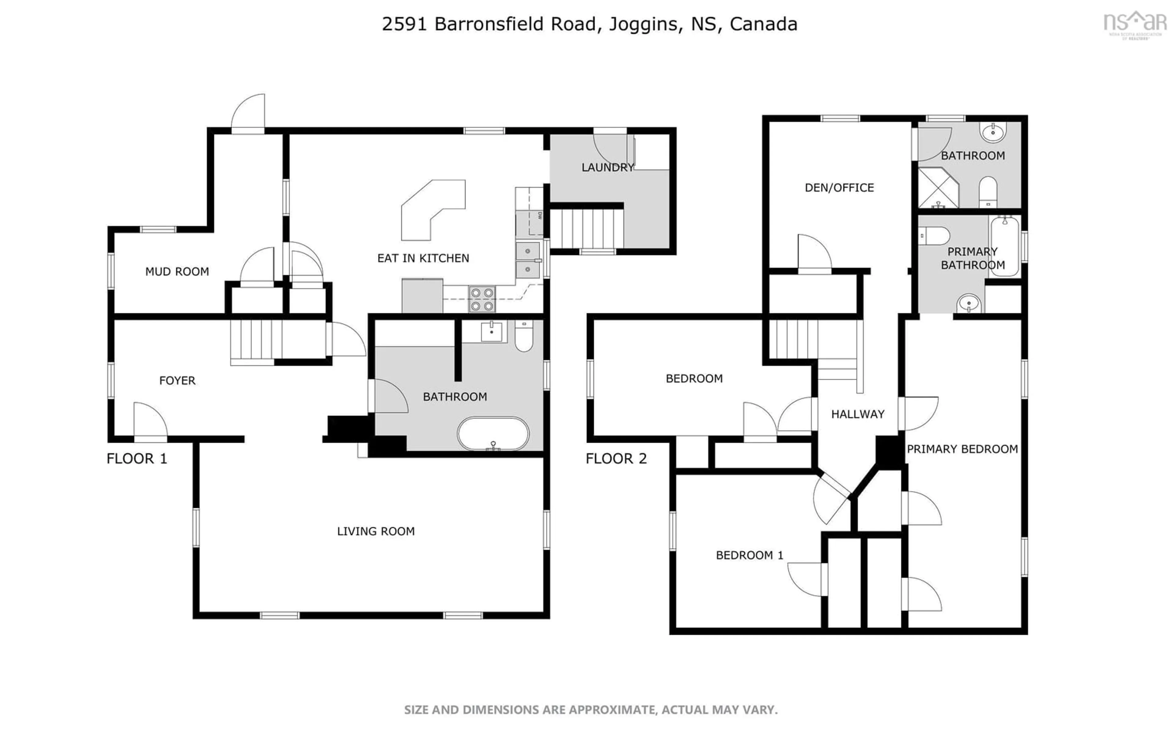 Floor plan for 2591 Barronsfield Rd, River Hebert Nova Scotia B0L 1G0