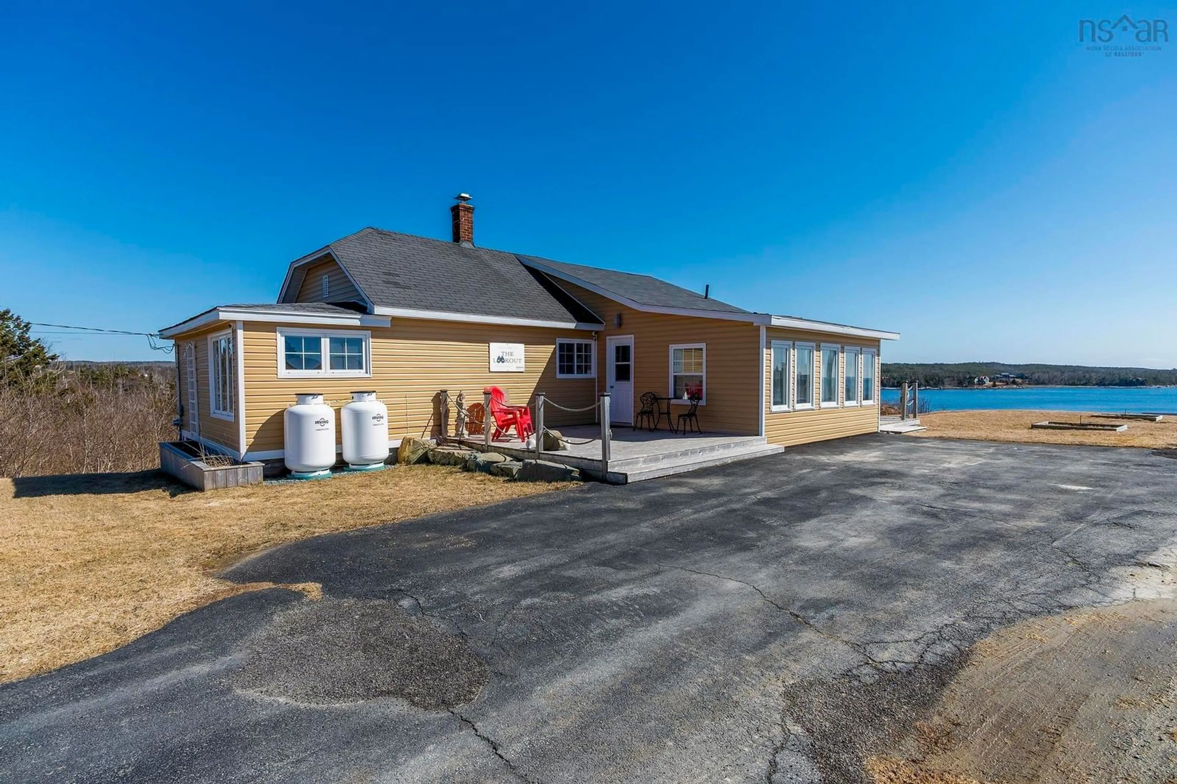 A pic from outside/outdoor area/front of a property/back of a property/a pic from drone, water/lake/river/ocean view for 19194 Highway 7 Hwy, Spry Harbour Nova Scotia B0J 3H0