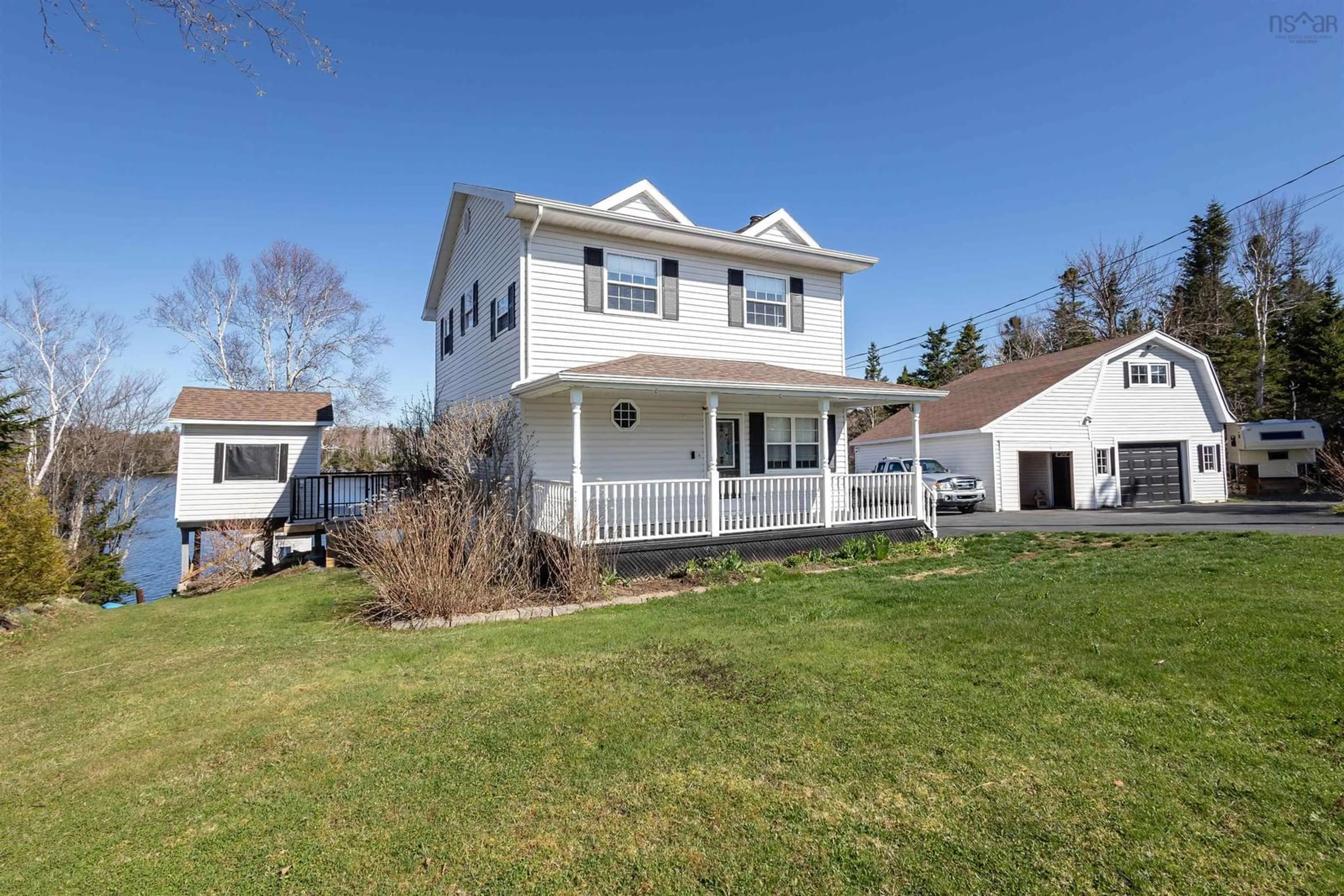 Home with vinyl exterior material, street for 425 Brickyard Rd, Albert Bridge Nova Scotia B1K 2R9
