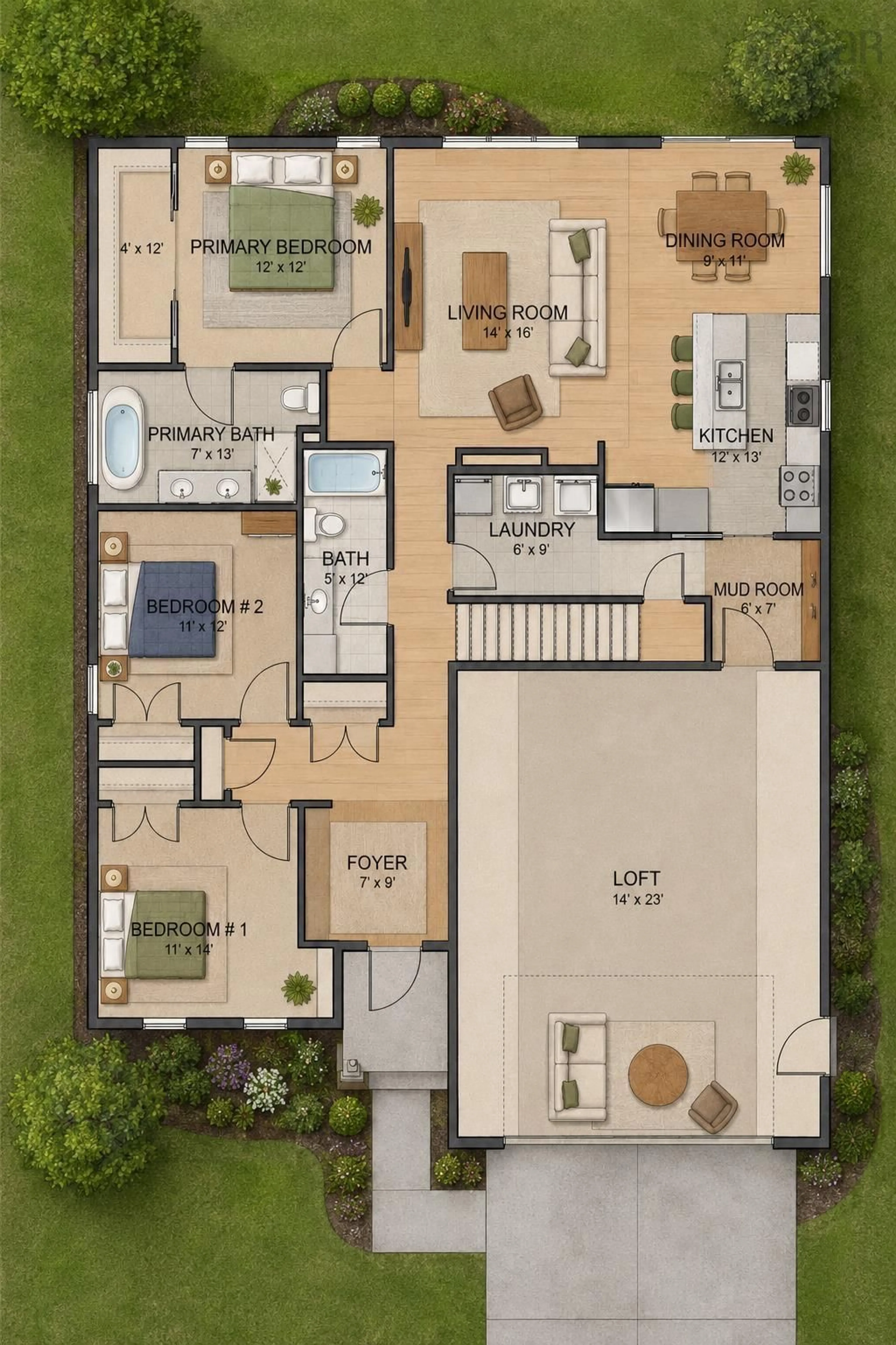 Floor plan for Rivercrest Lane #Lot 89, Greenwood Nova Scotia B0P 1R0