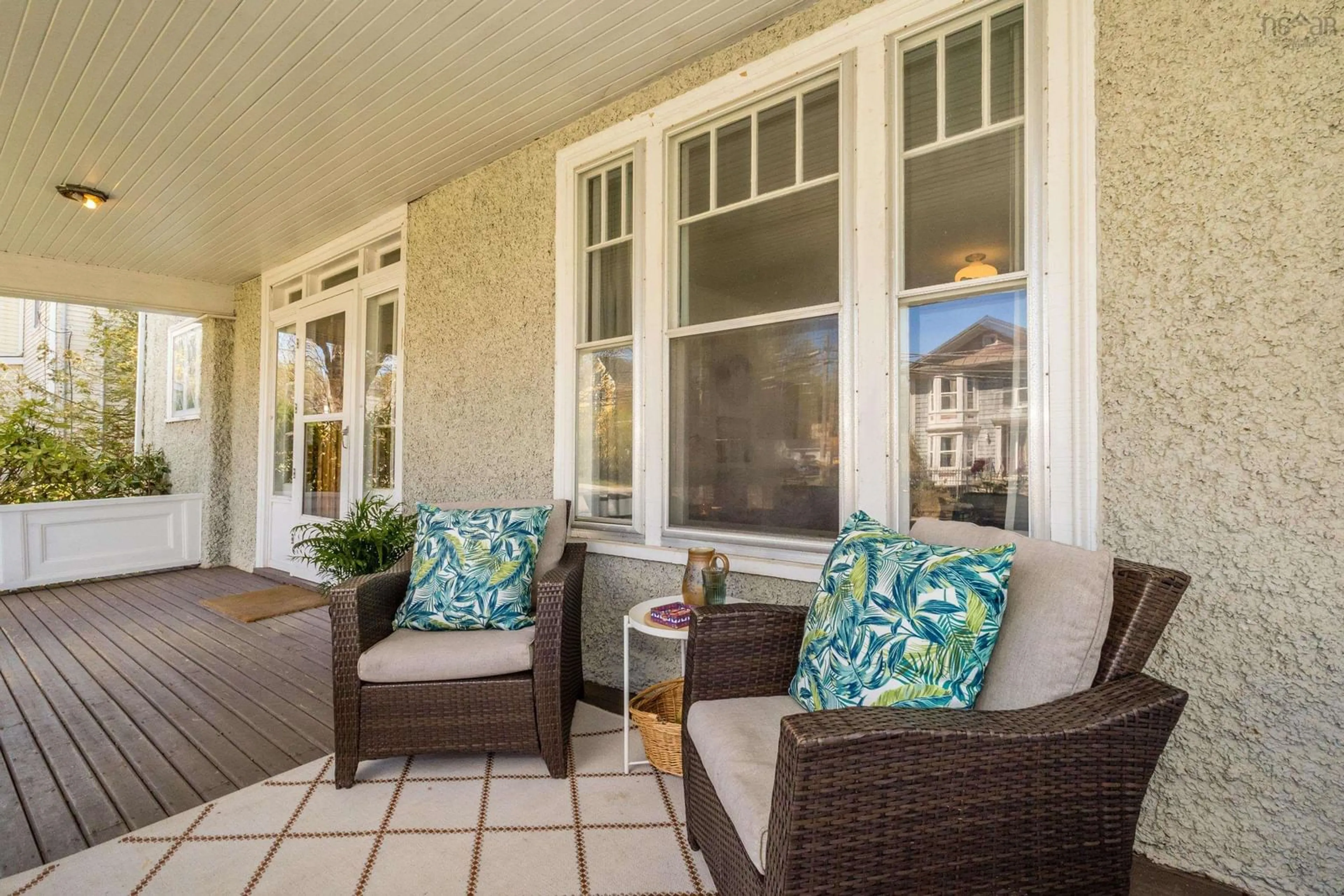 Patio, water/lake/river/ocean view for 12 Linden Ave, Wolfville Nova Scotia B4P 2A3