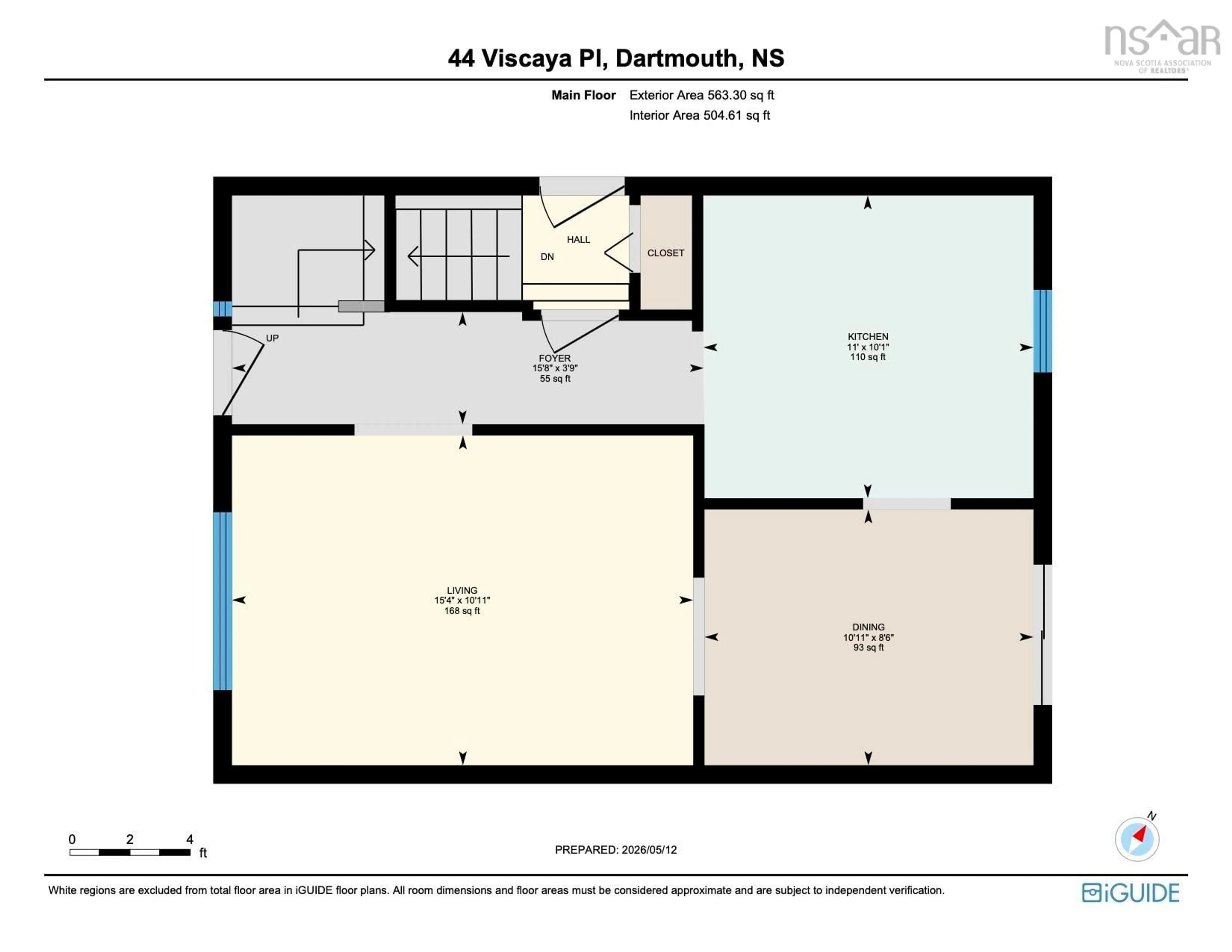 Floor plan for 44 Viscaya Pl, Dartmouth Nova Scotia B2X 3J1