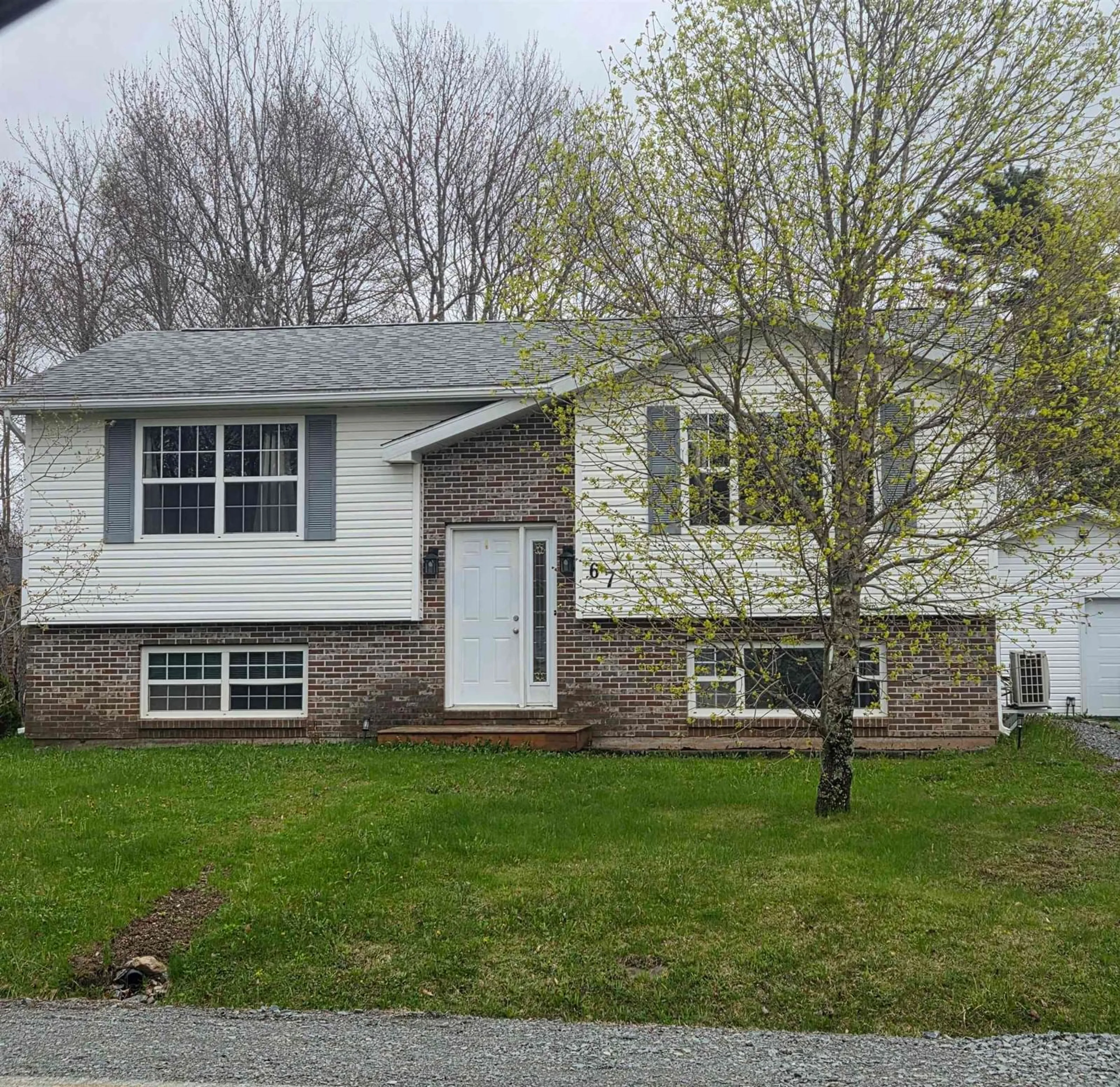 Home with vinyl exterior material, street for 67 Tannery Dr, Elmsdale Nova Scotia B2S 1C7