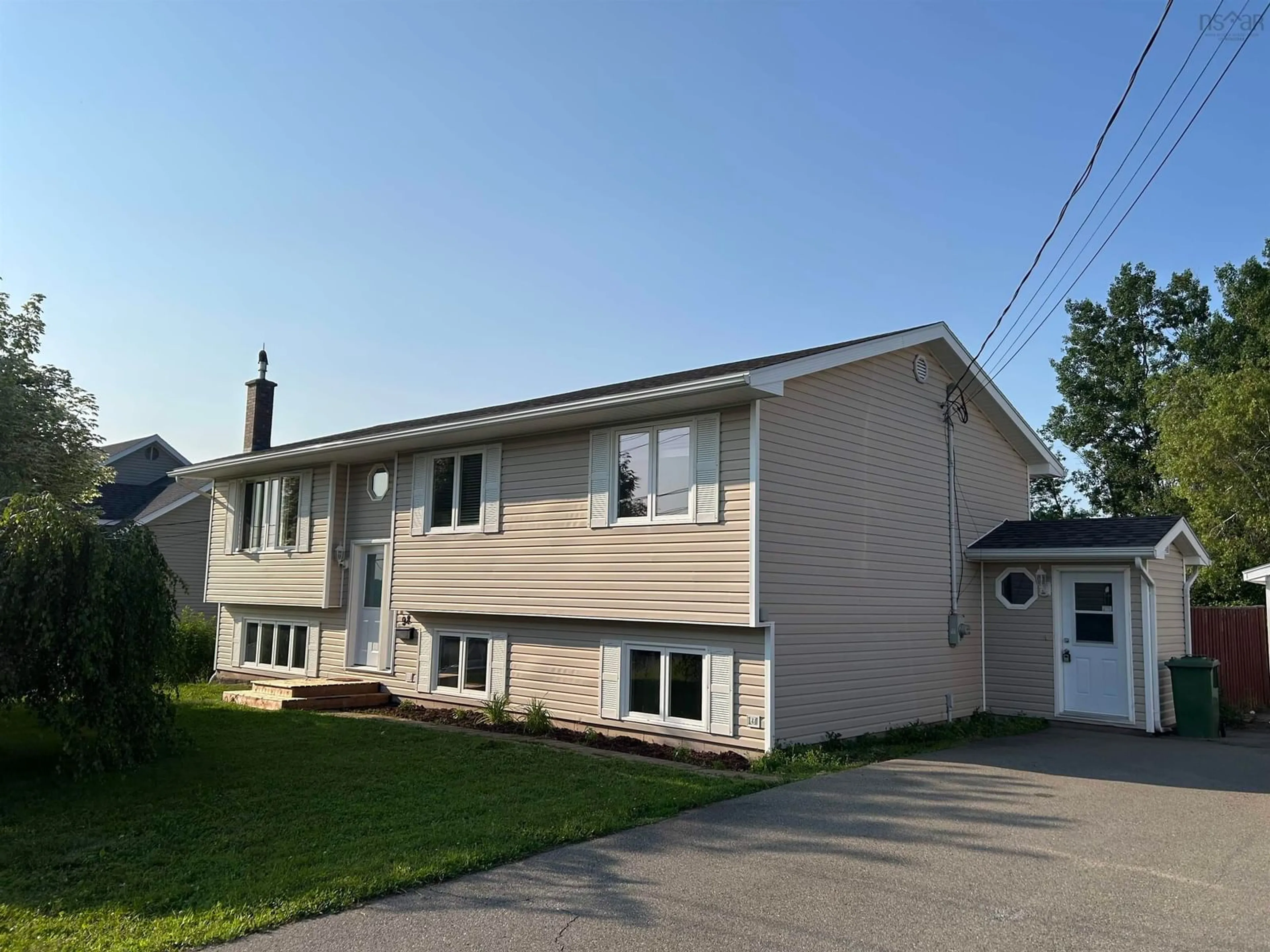 Home with vinyl exterior material, street for 98 Sierra Dr, New Glasgow Nova Scotia B2H 6A2