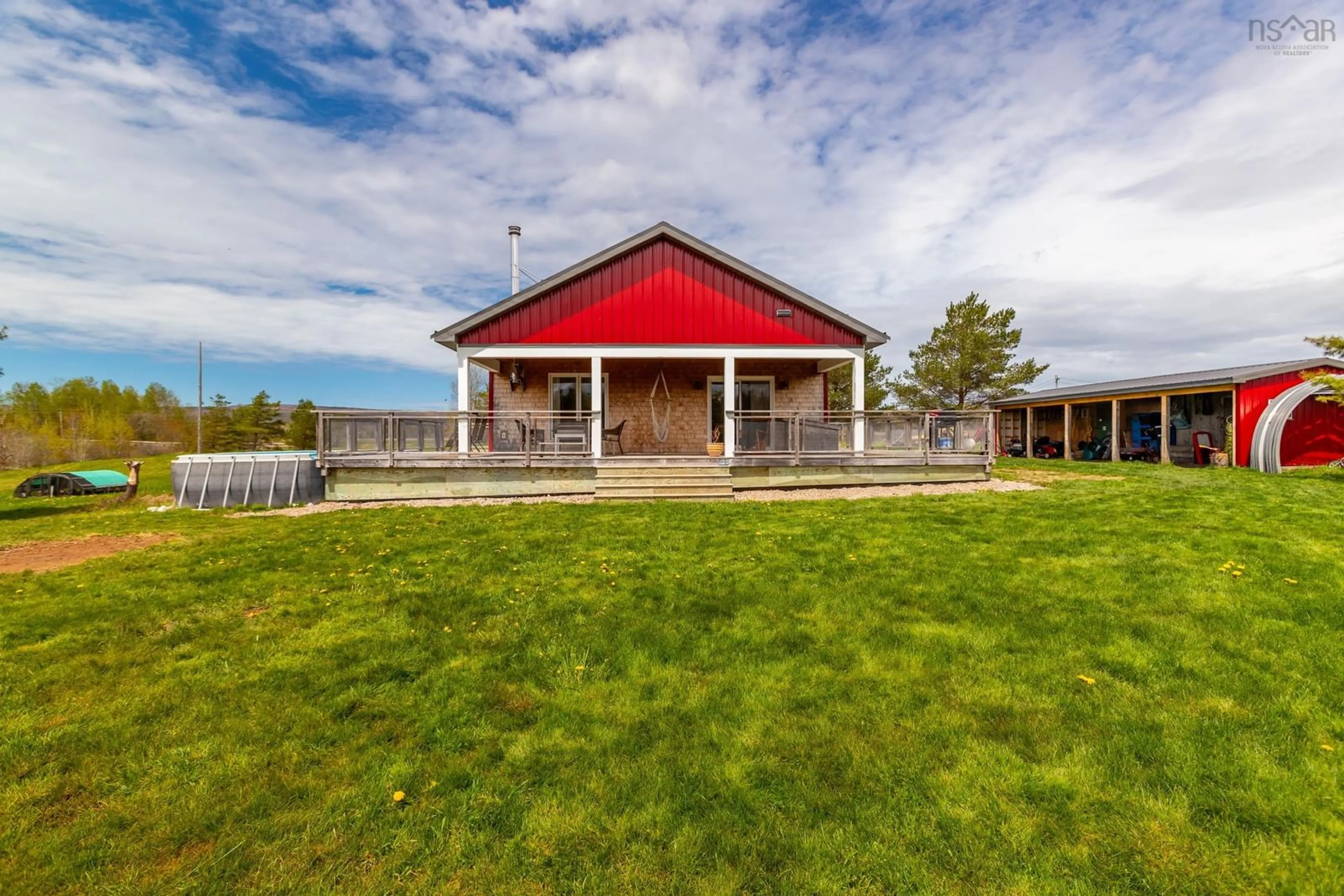 A pic from outside/outdoor area/front of a property/back of a property/a pic from drone, unknown for 10916 Highway 1, Lawrencetown Nova Scotia B0S 1M0