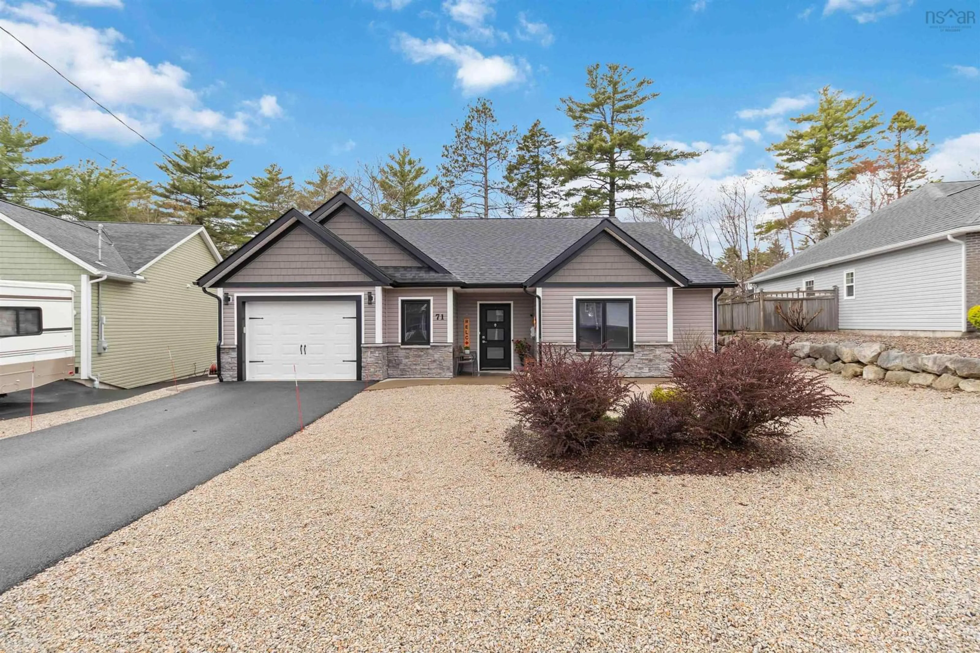 Home with brick exterior material, street for 71 Acorn Dr, Bridgewater Nova Scotia B4V 8Z3