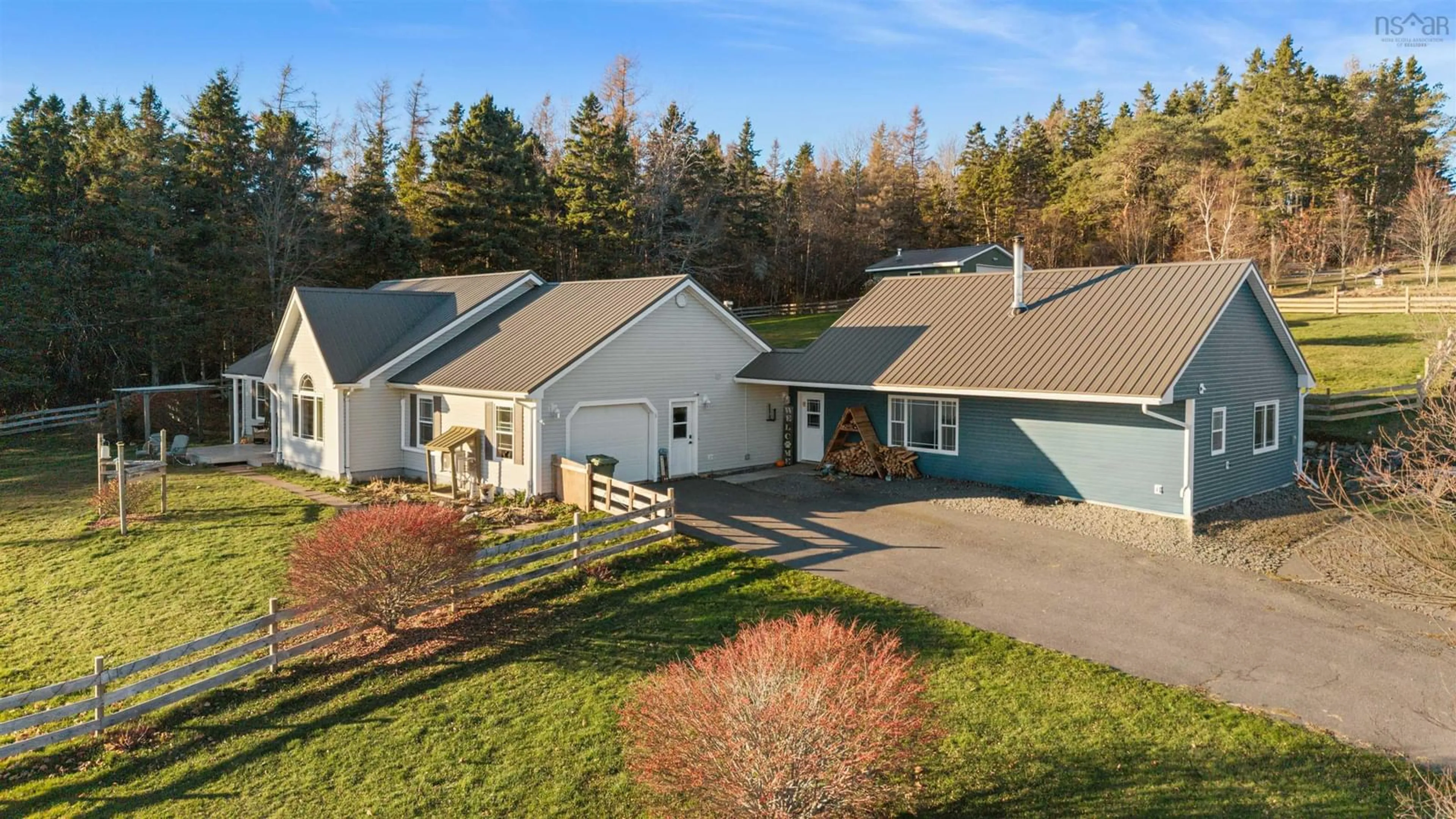 A pic from outside/outdoor area/front of a property/back of a property/a pic from drone, street for 935 Brookside Rd, Upper Brookside Nova Scotia B6L 2B9