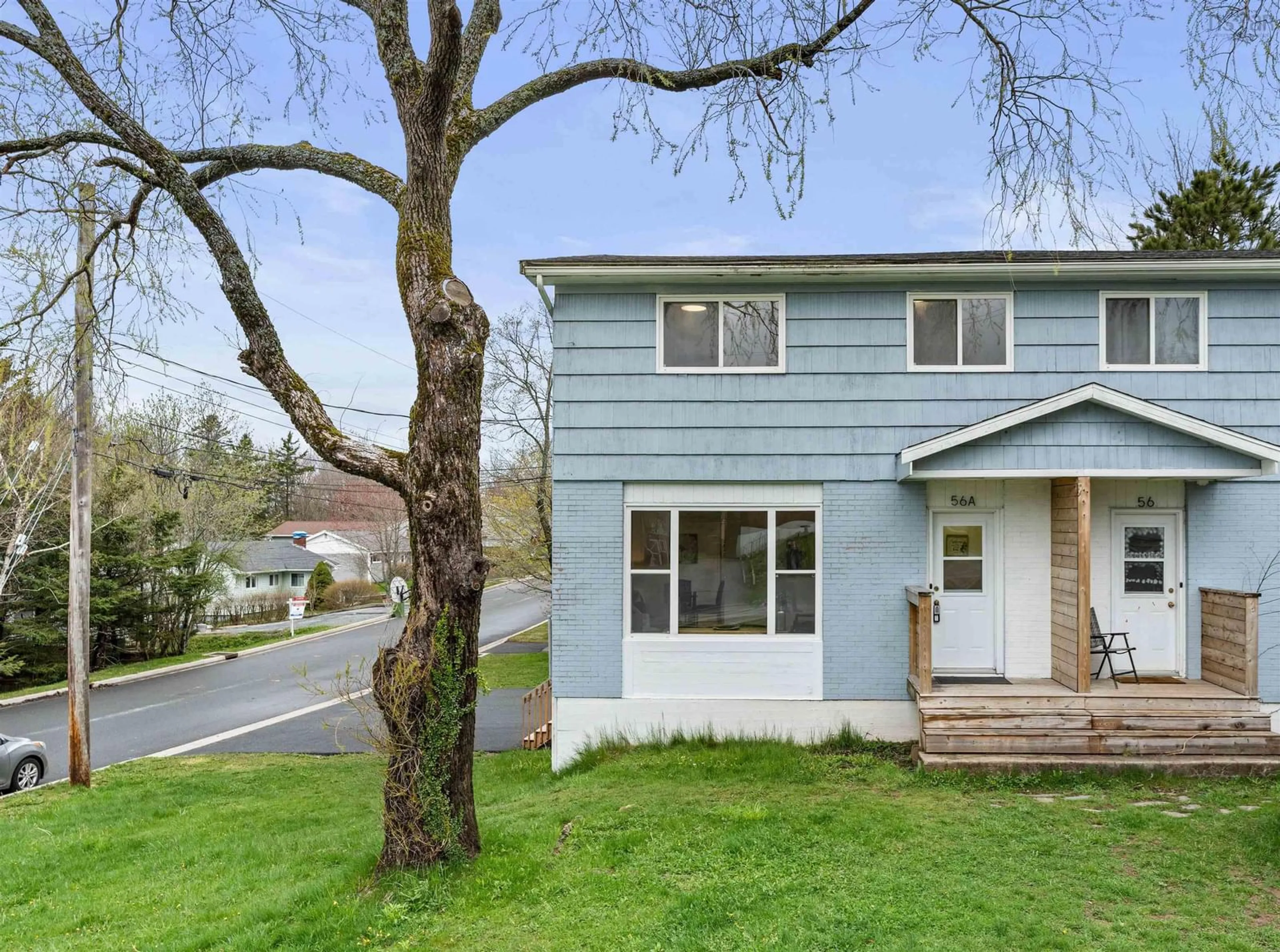 Home with vinyl exterior material, street for 56A Belle Vista Dr, Dartmouth Nova Scotia B2W 2X3