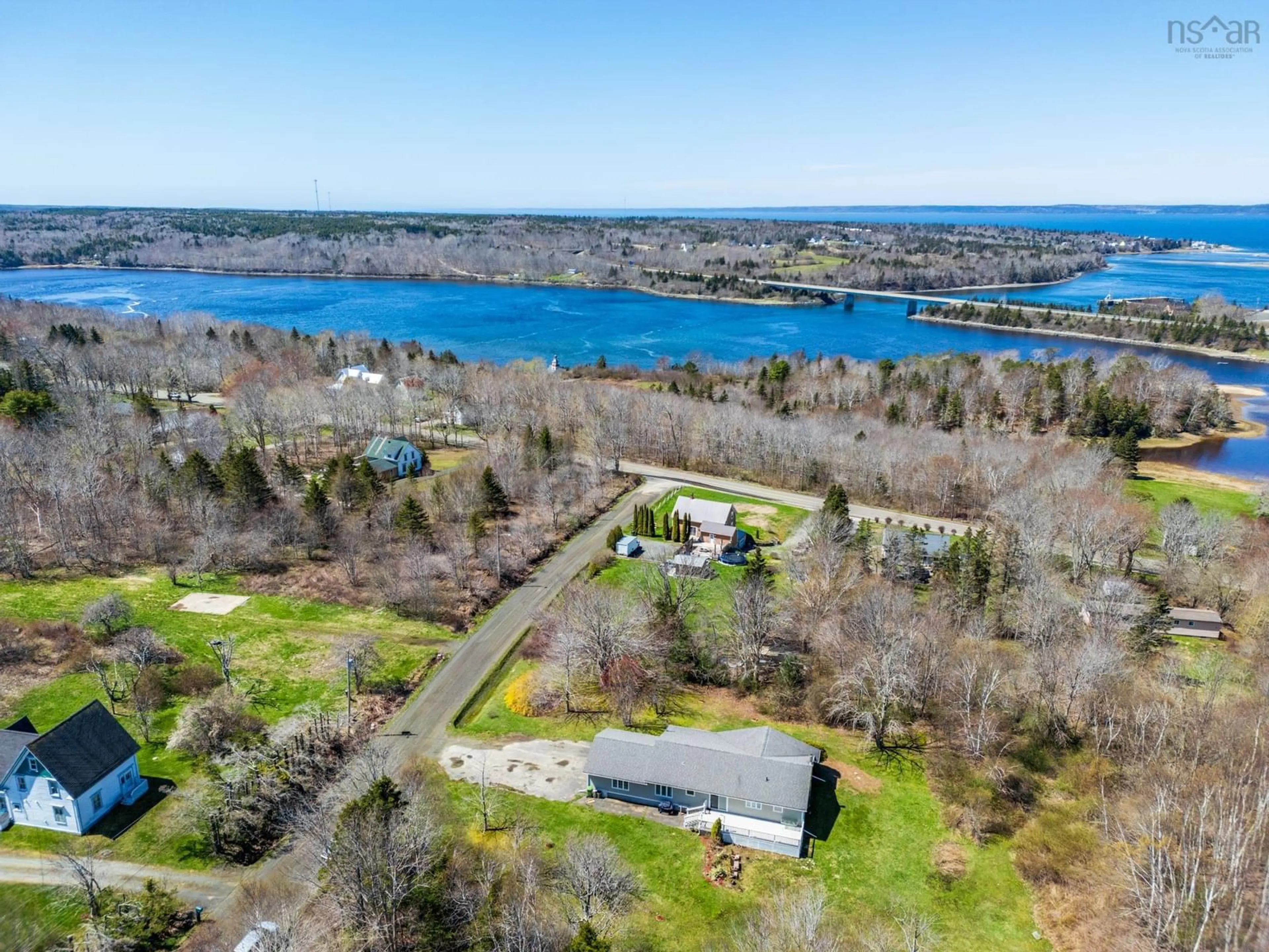 A pic from outside/outdoor area/front of a property/back of a property/a pic from drone, water/lake/river/ocean view for 29 Lent Rd, Weymouth North Nova Scotia B0W 3T0