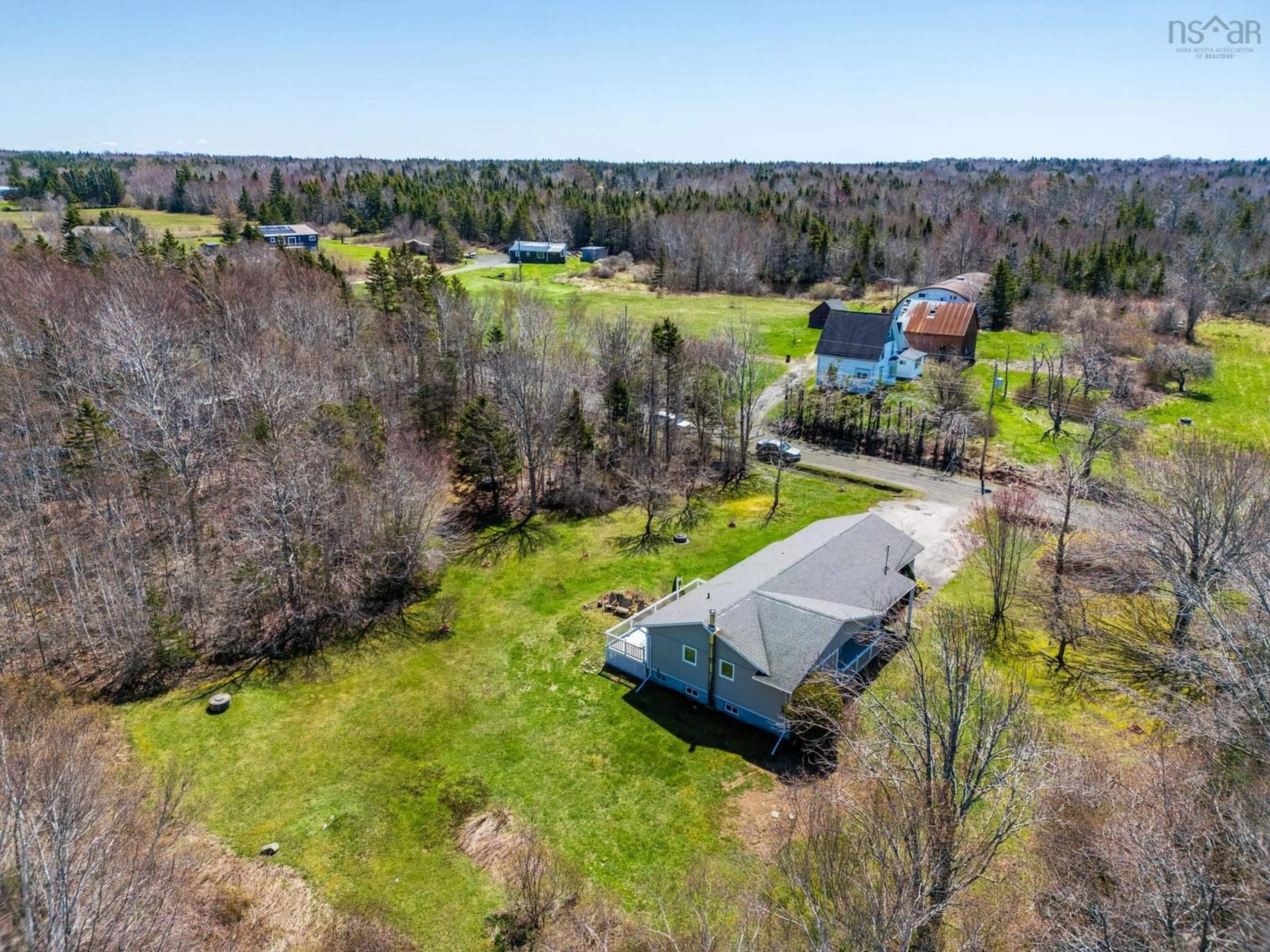 A pic from outside/outdoor area/front of a property/back of a property/a pic from drone, water/lake/river/ocean view for 29 Lent Rd, Weymouth North Nova Scotia B0W 3T0