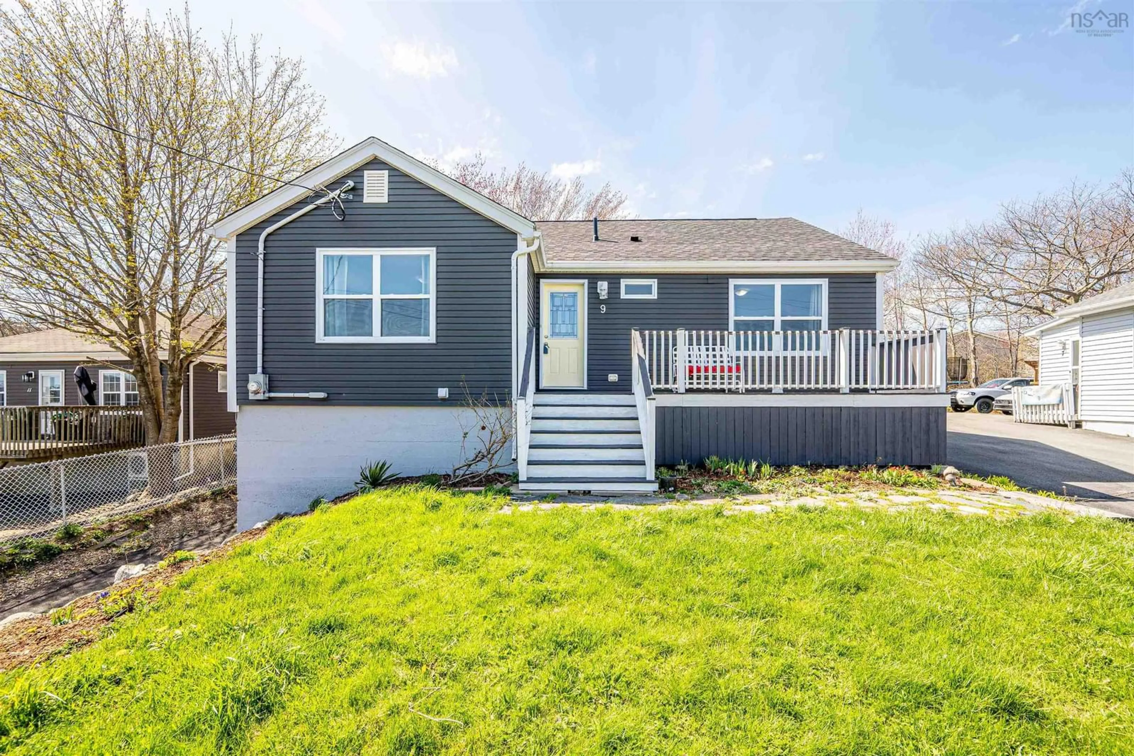 Home with vinyl exterior material, street for 9 Punch Bowl Dr, Halifax Nova Scotia B3P 2C4